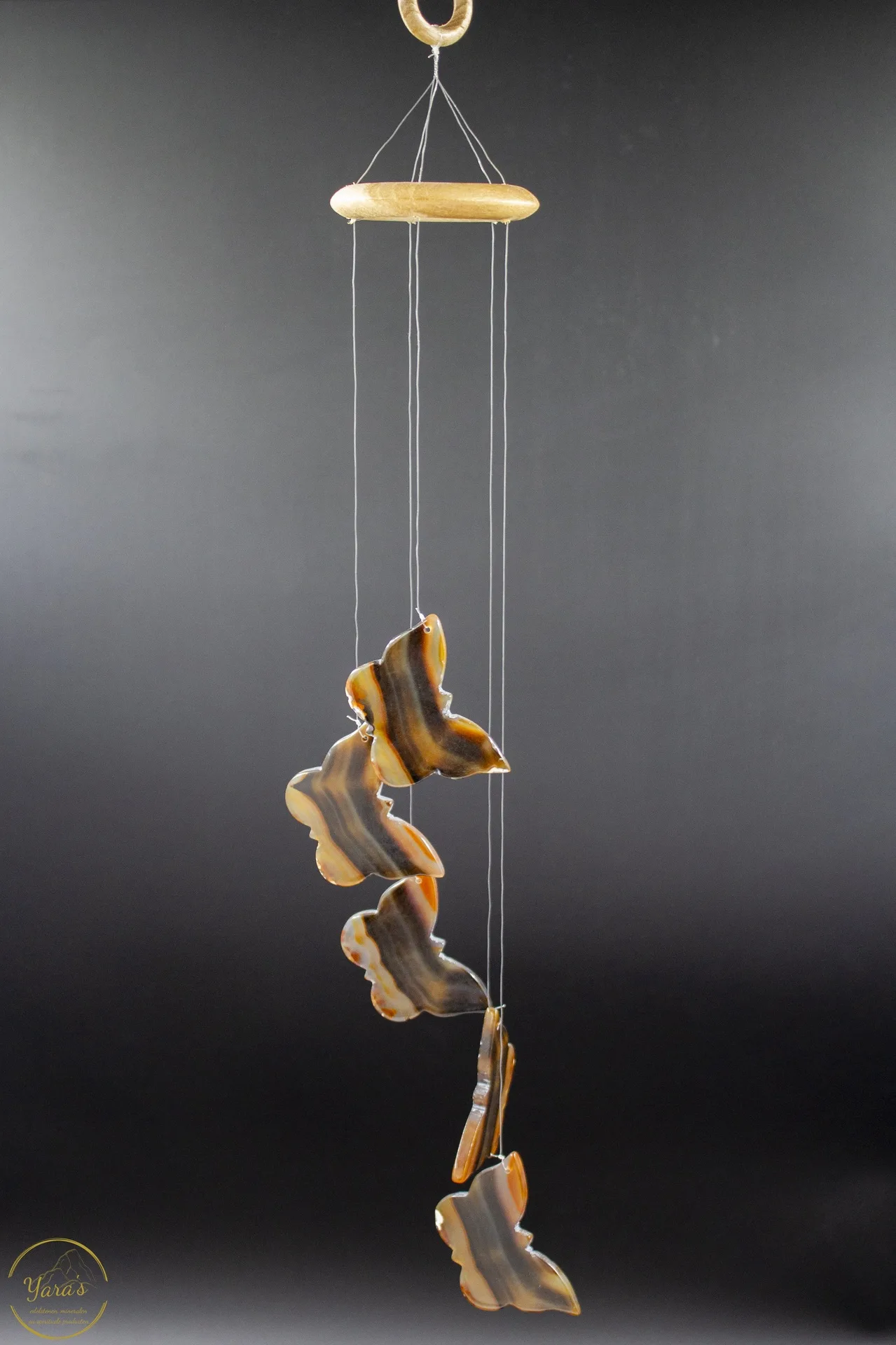 Agate Wind Chime with Butterflies - 153 grams