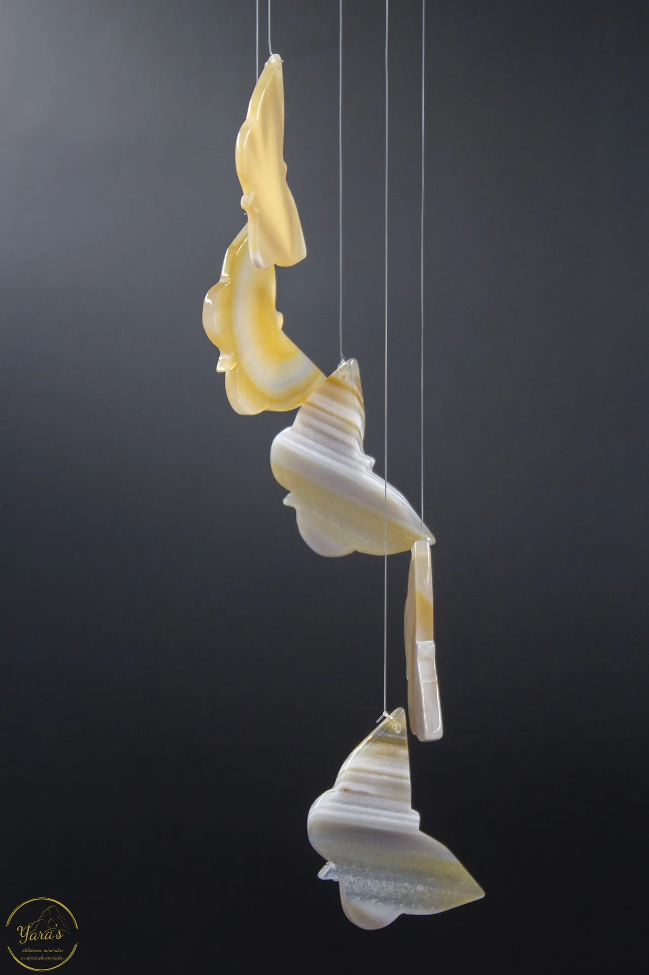 Agaat windhanger Vlinders - 153 gram - Image 5