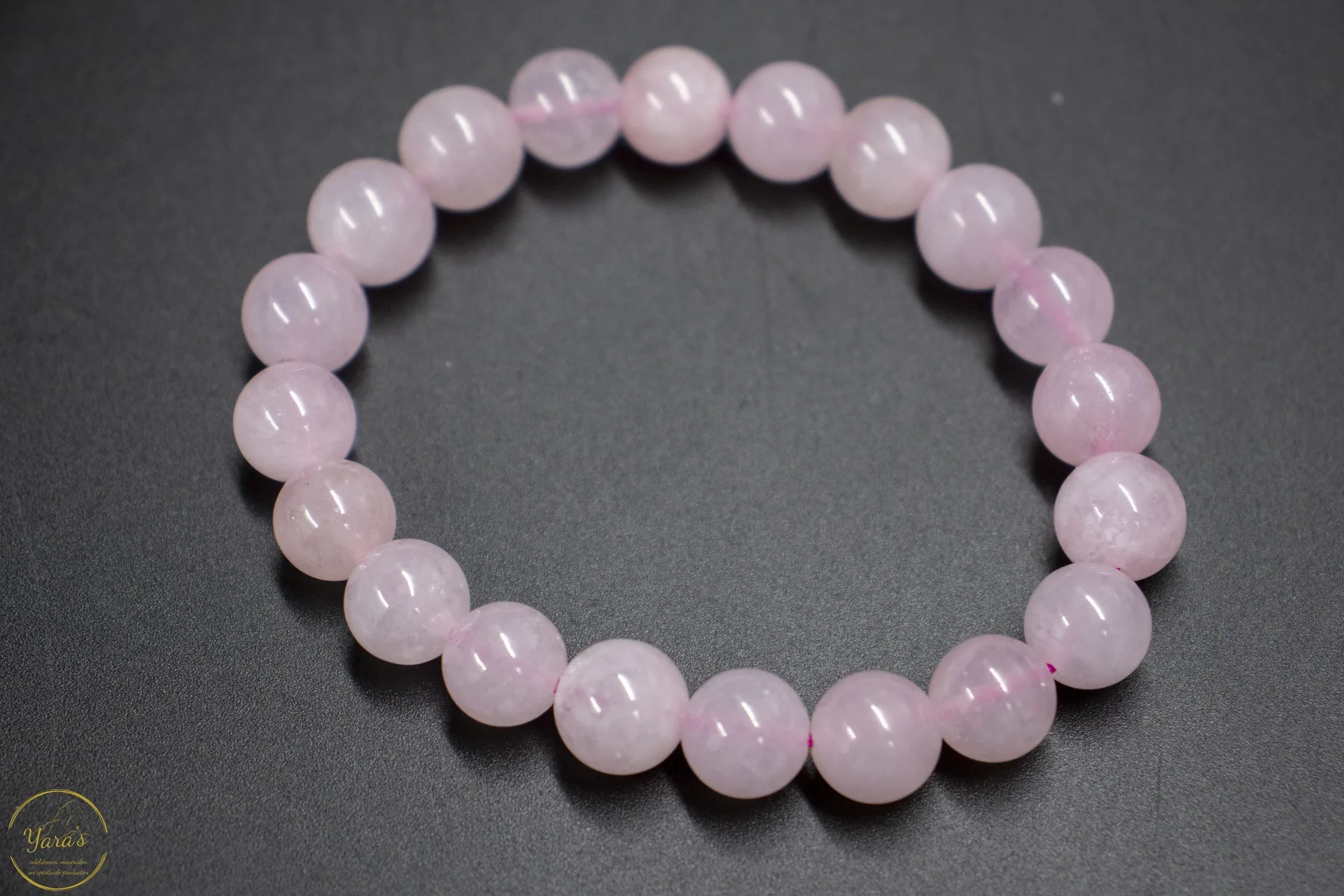 Rozenkwarts armband 10mm.