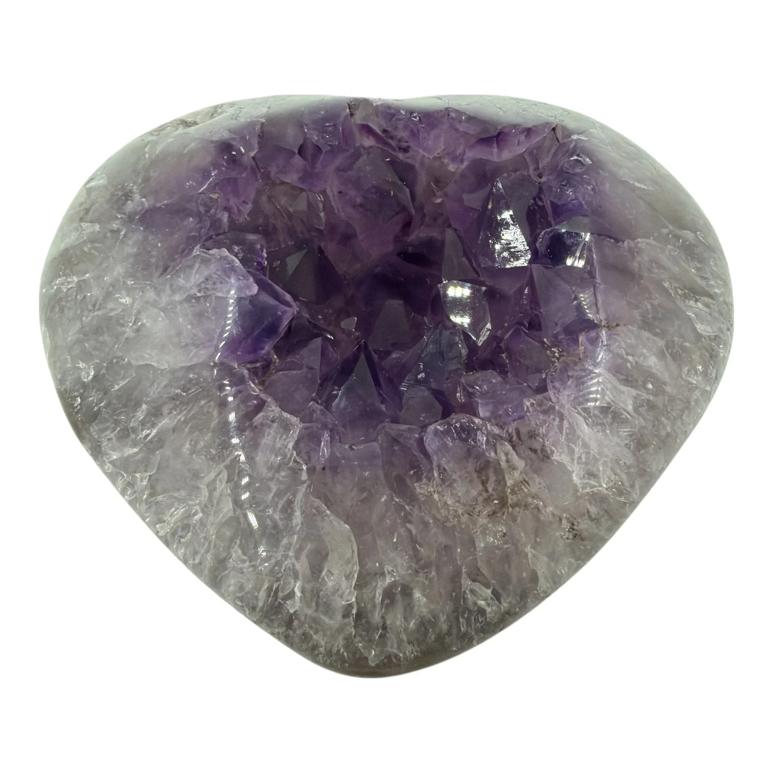 Amethist hart uit Uruguay - 762 gram - Afbeelding 2
