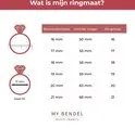 Zilveren ring met rozenkwarts edelsteen - My Bendel - Afbeelding 2
