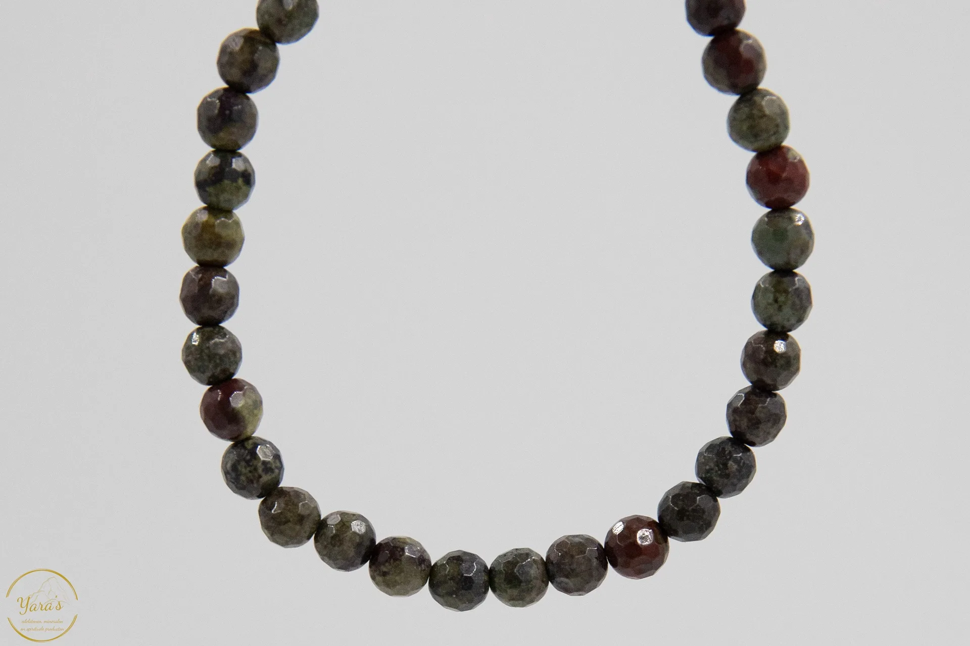 Drakenbloed Jaspis Armband Facet 6mm - Image 2