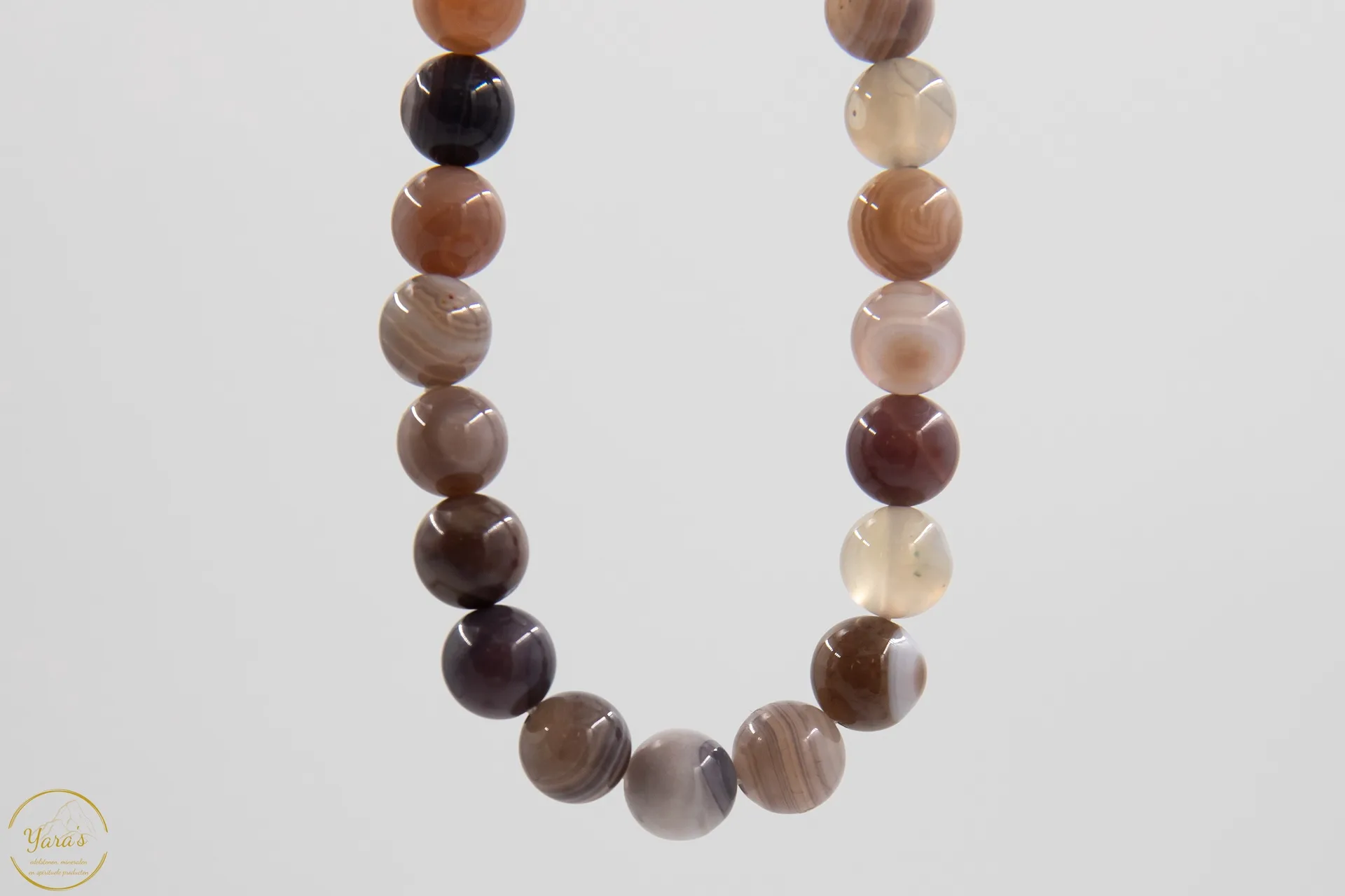 Botswana Agaat Armband 8mm - Afbeelding 2