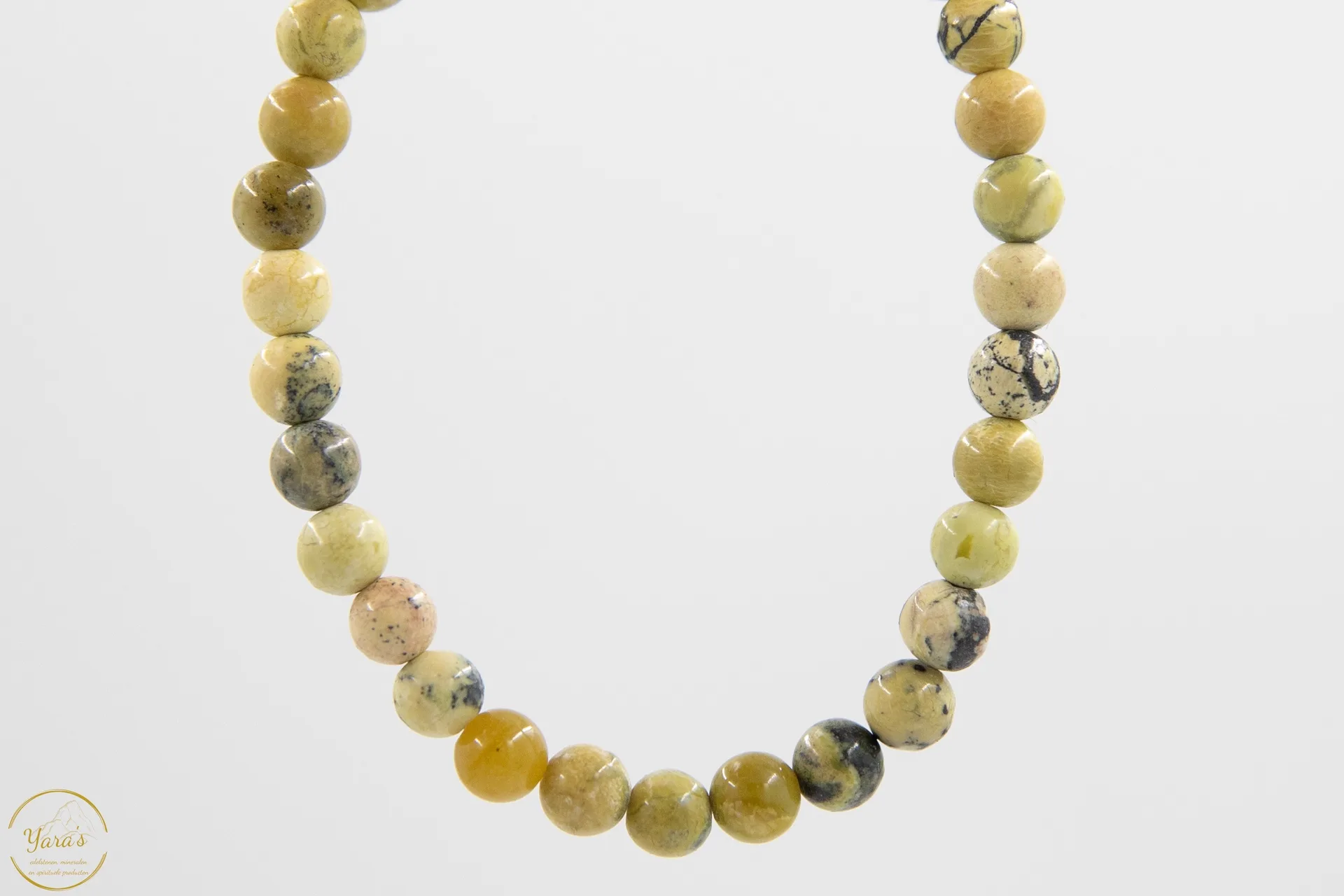 Gele Serpentijn Armband 6mm - Afbeelding 2