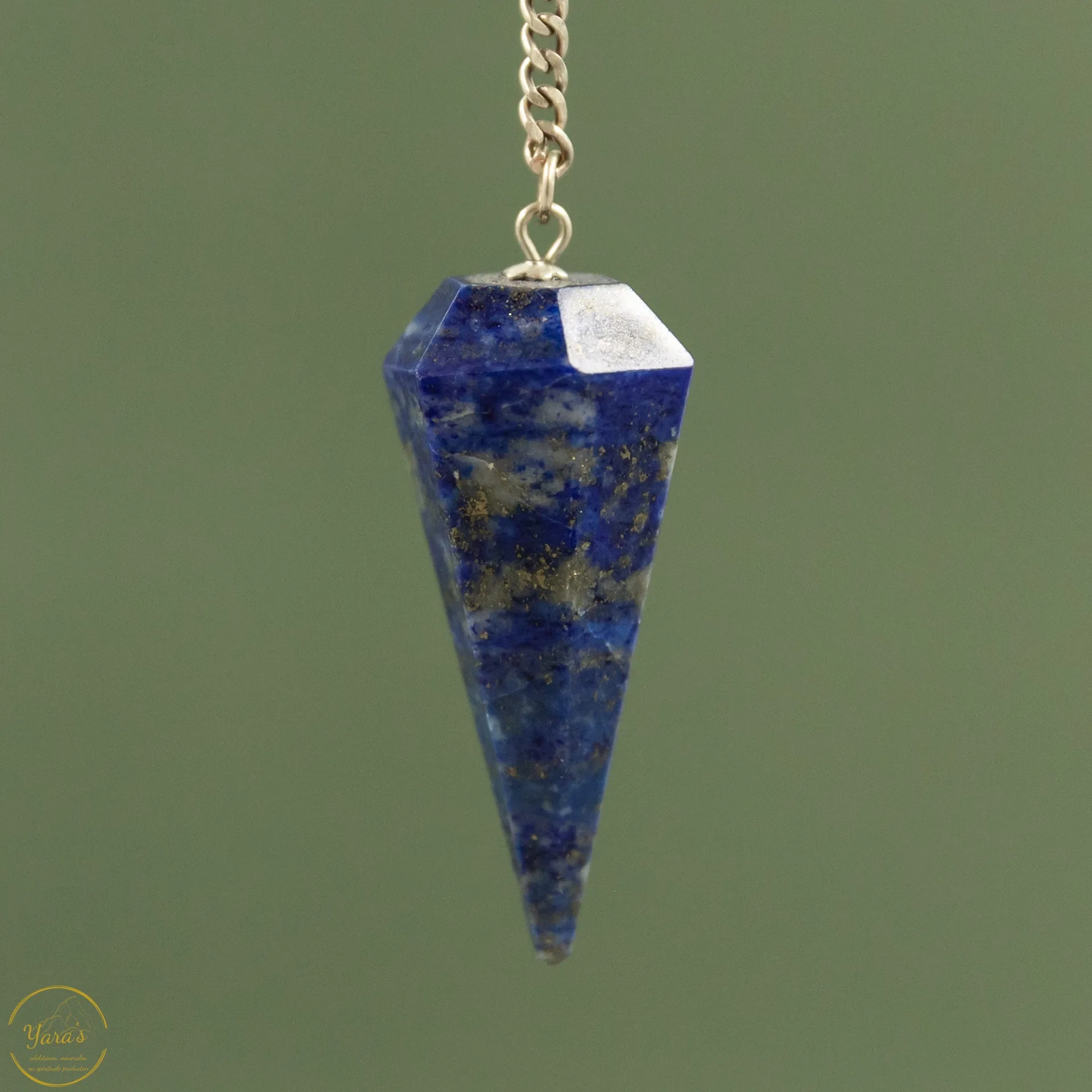 Pendel lapis lazuli gefacetteerd