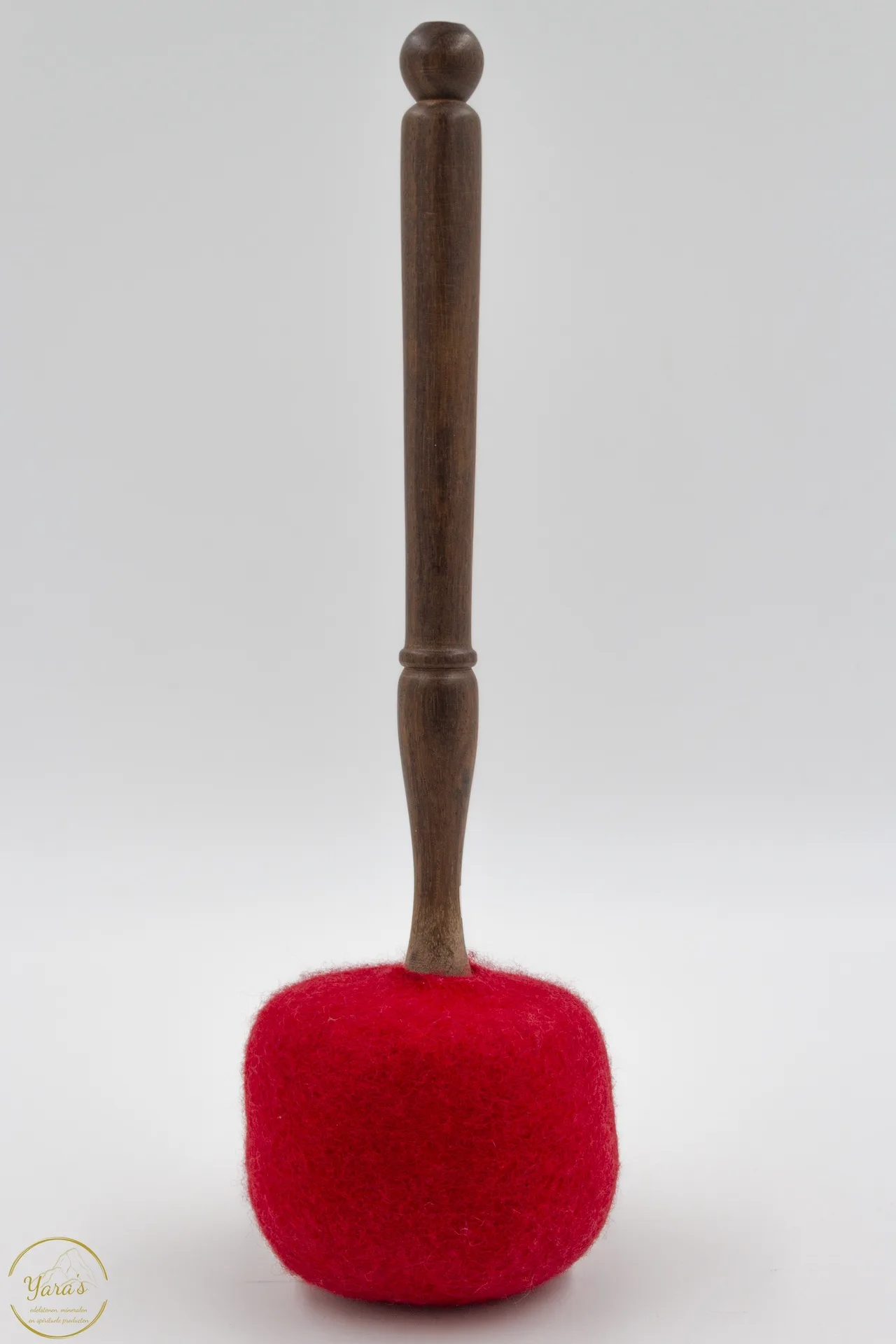 Klankschaal klopper hout/vilt XXL 40cm - Afbeelding 2