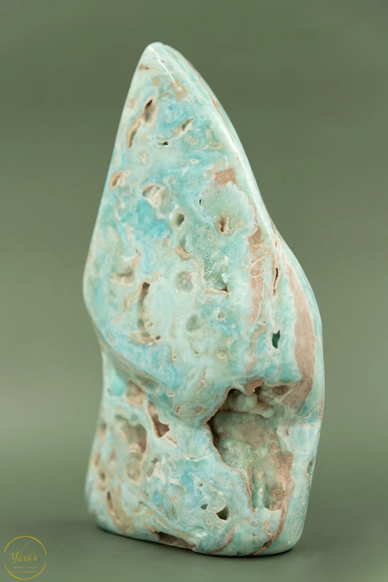 Carribean blue calciet sculptuur gepolijst - 1.74 kg - Image 2