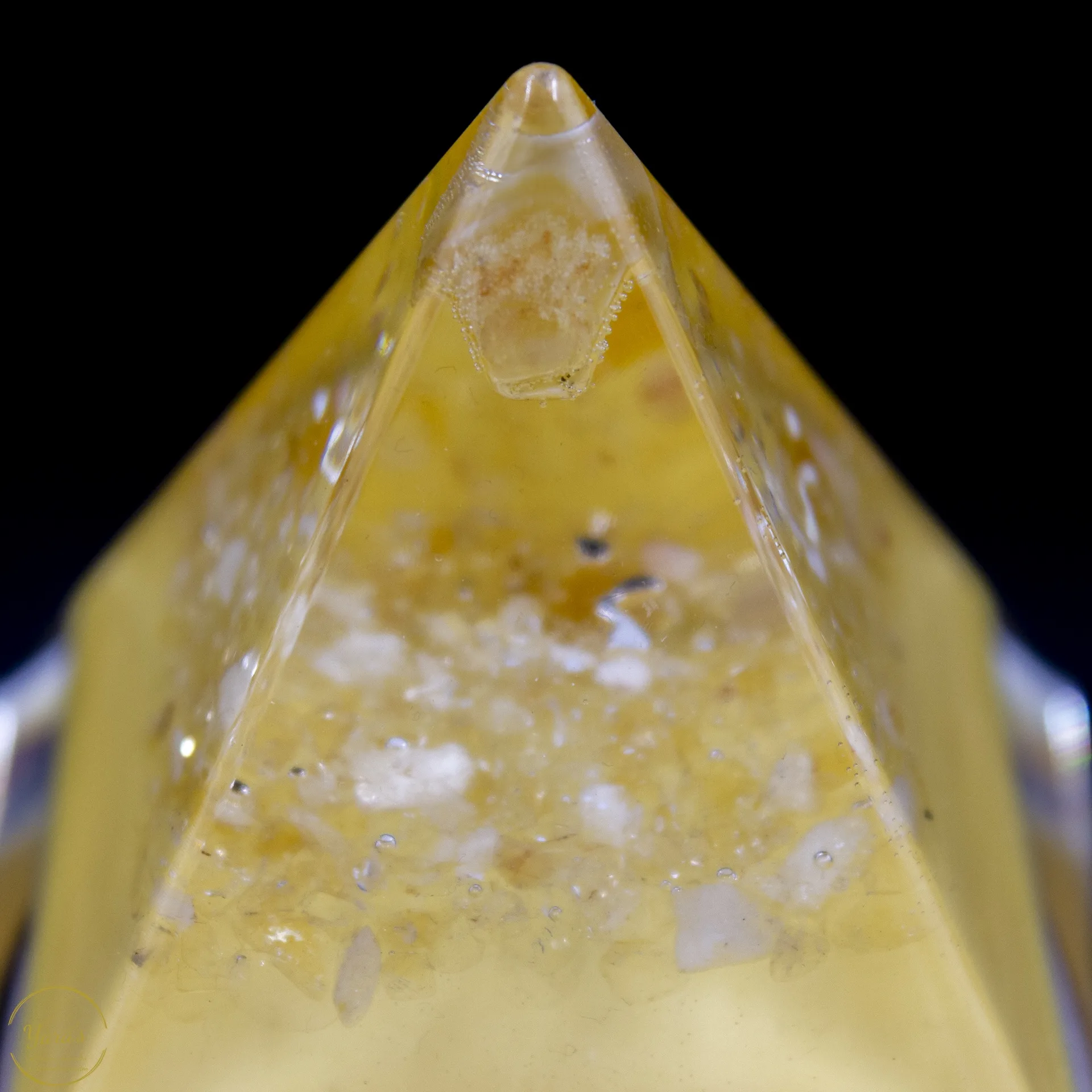 Piramide klein - Gele opaal met bergkristal - Image 3