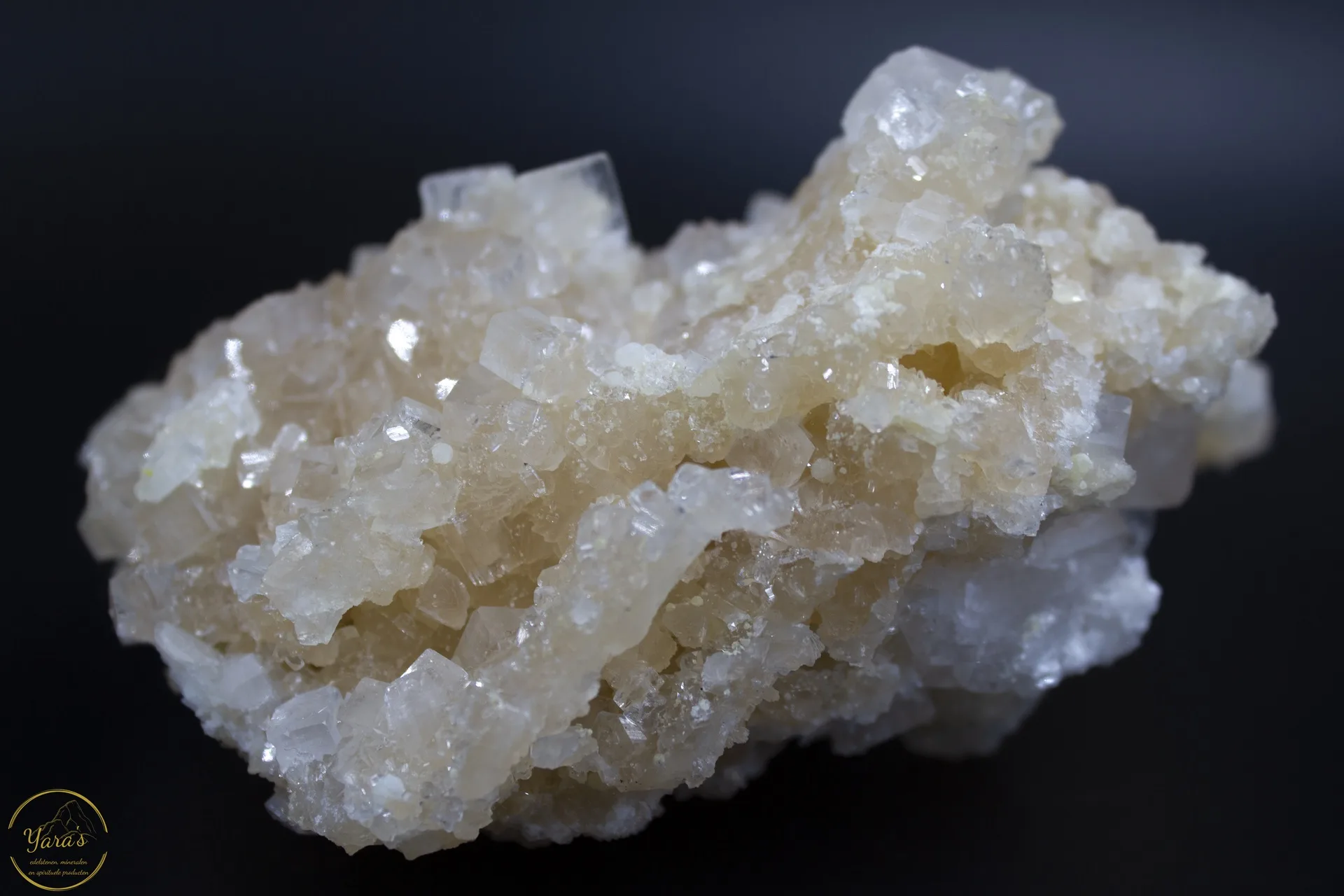 Gele Prheniet met Apofyliet - India 495 gram