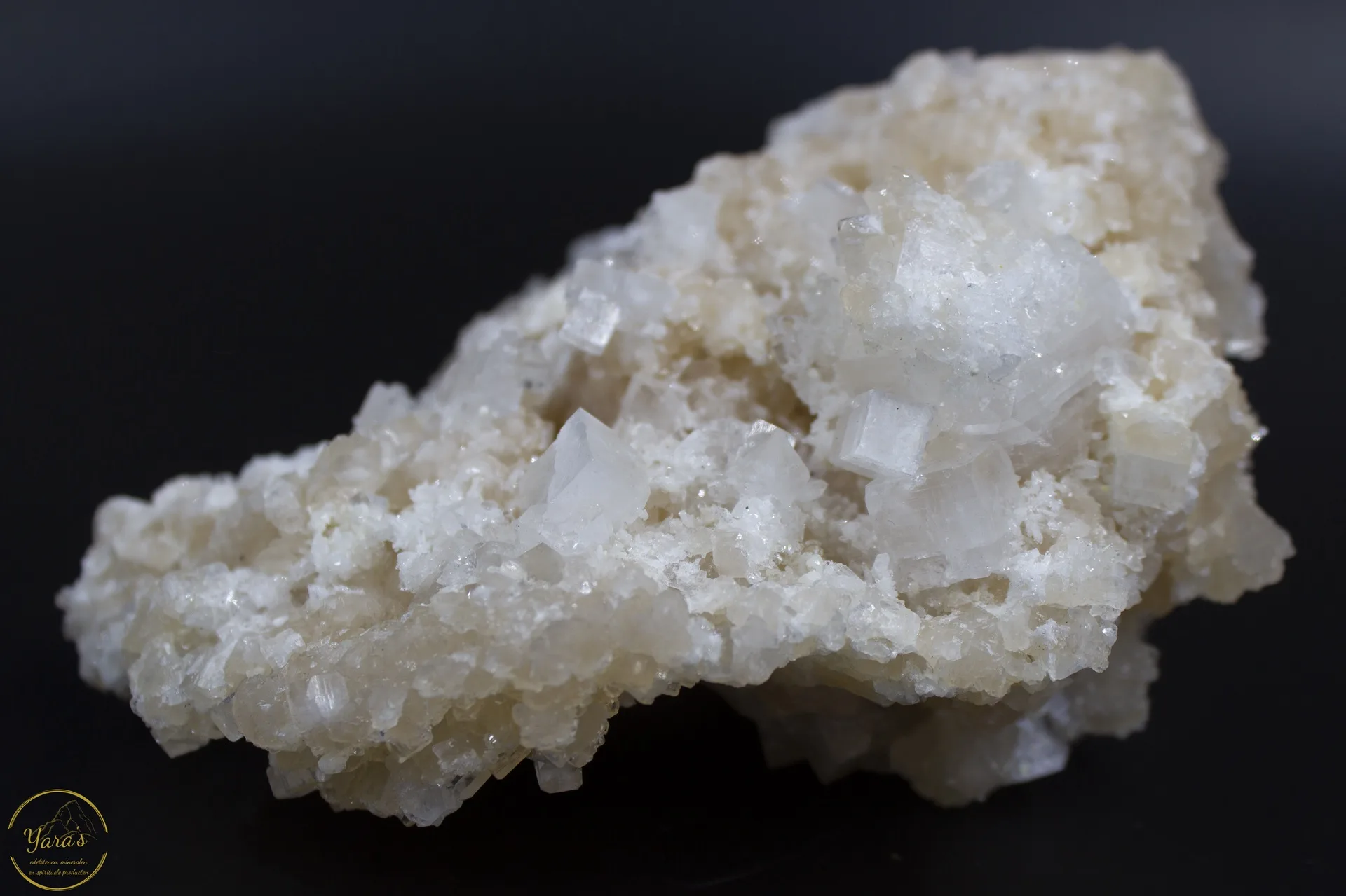 Gele Prheniet met Apofyliet - India 495 gram - Afbeelding 4