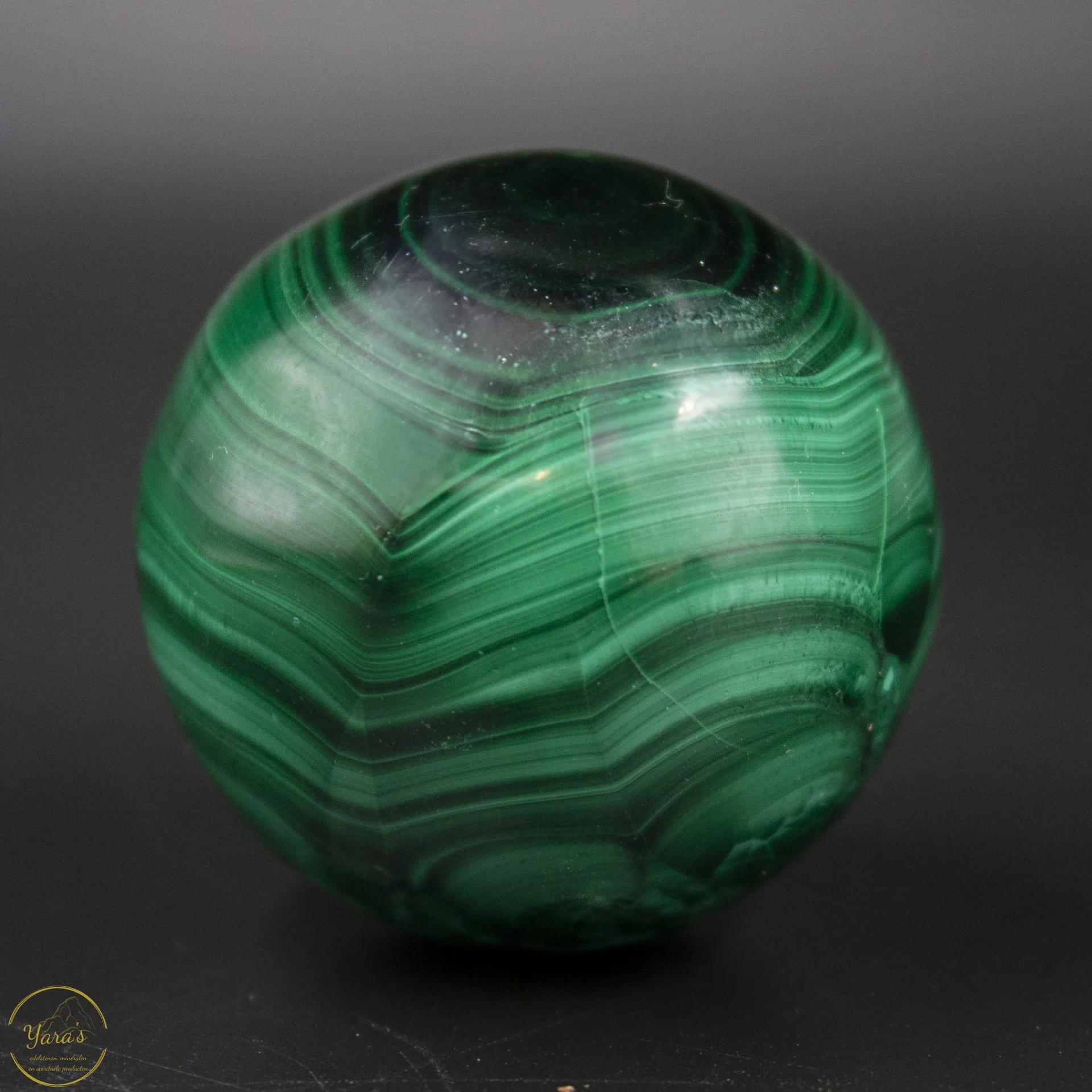 Malachiet bol 136 gram - Afbeelding 2