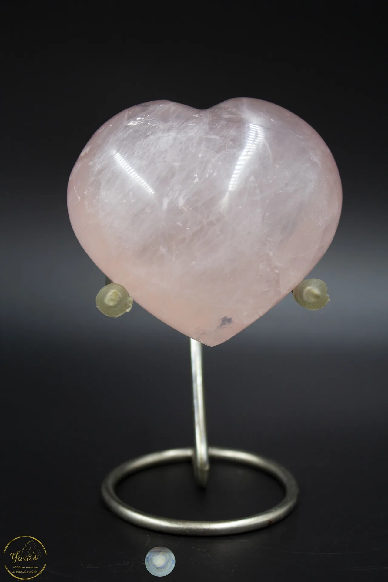 Standaard voor harten - groot zilver 10cm - Afbeelding 2
