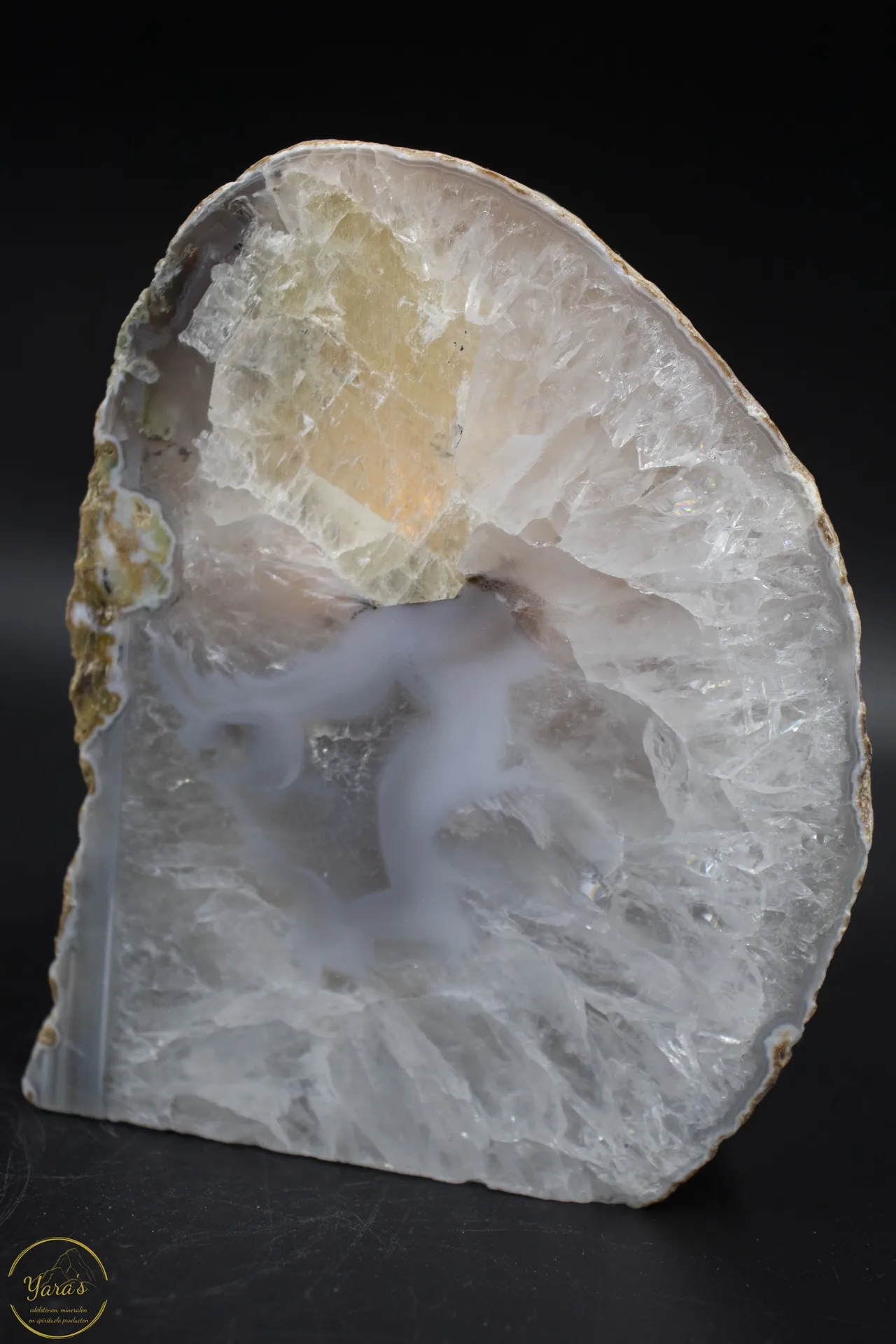 Agaat geode theelichthouder - 1.346kg - Image 2