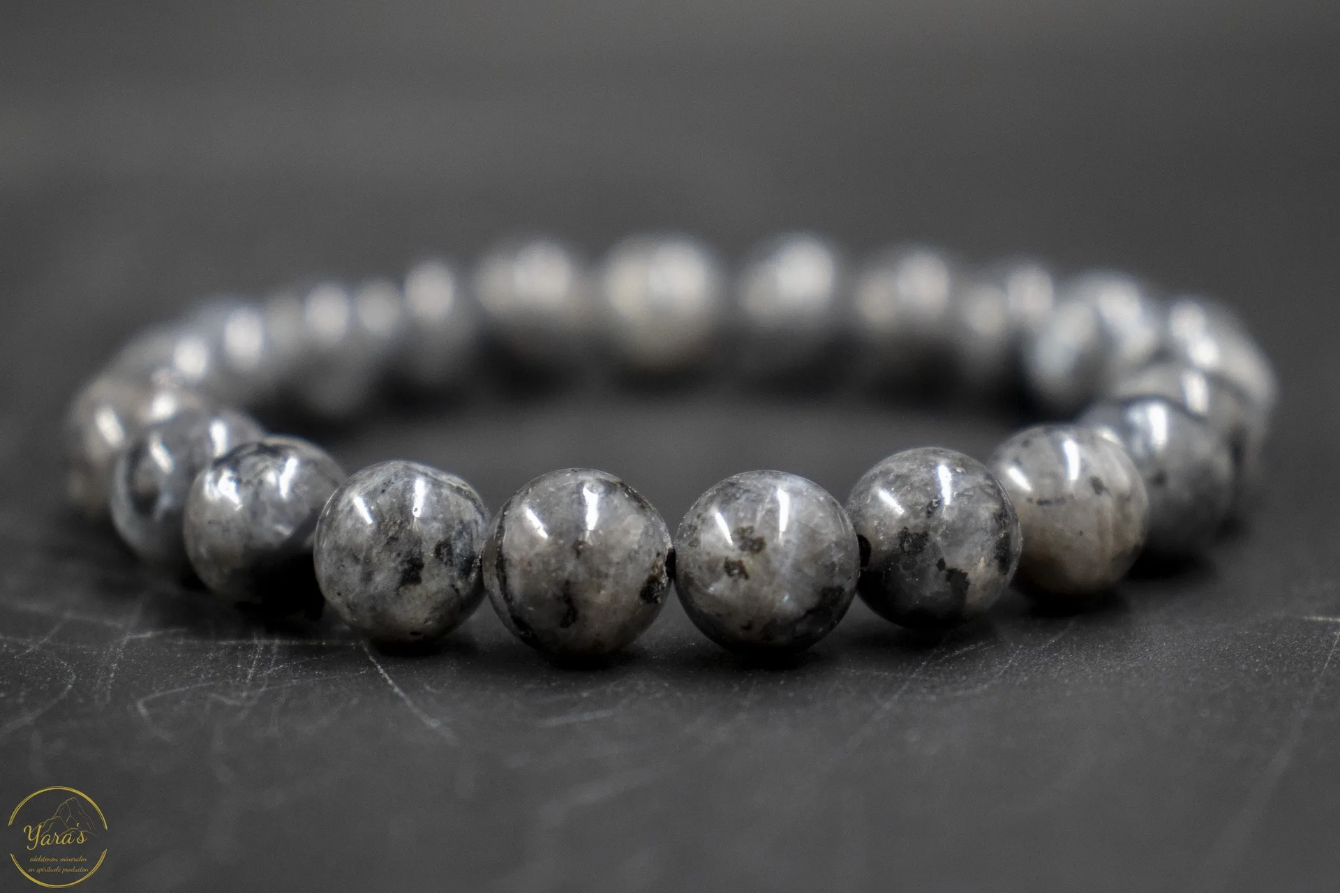 Larvikiet armband 8mm - Afbeelding 3