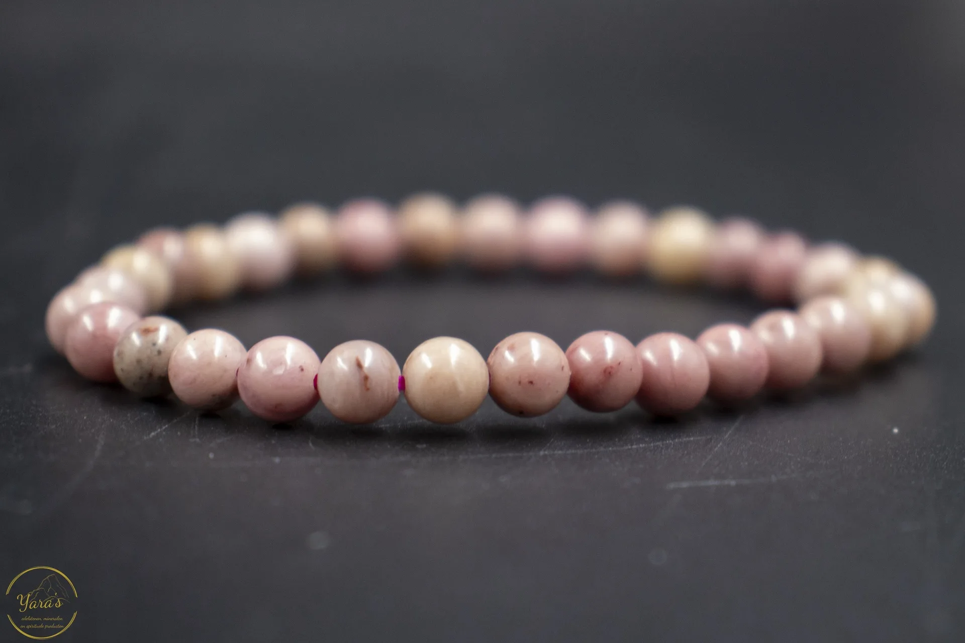 Rhodochrosiet armband 6mm - Afbeelding 3