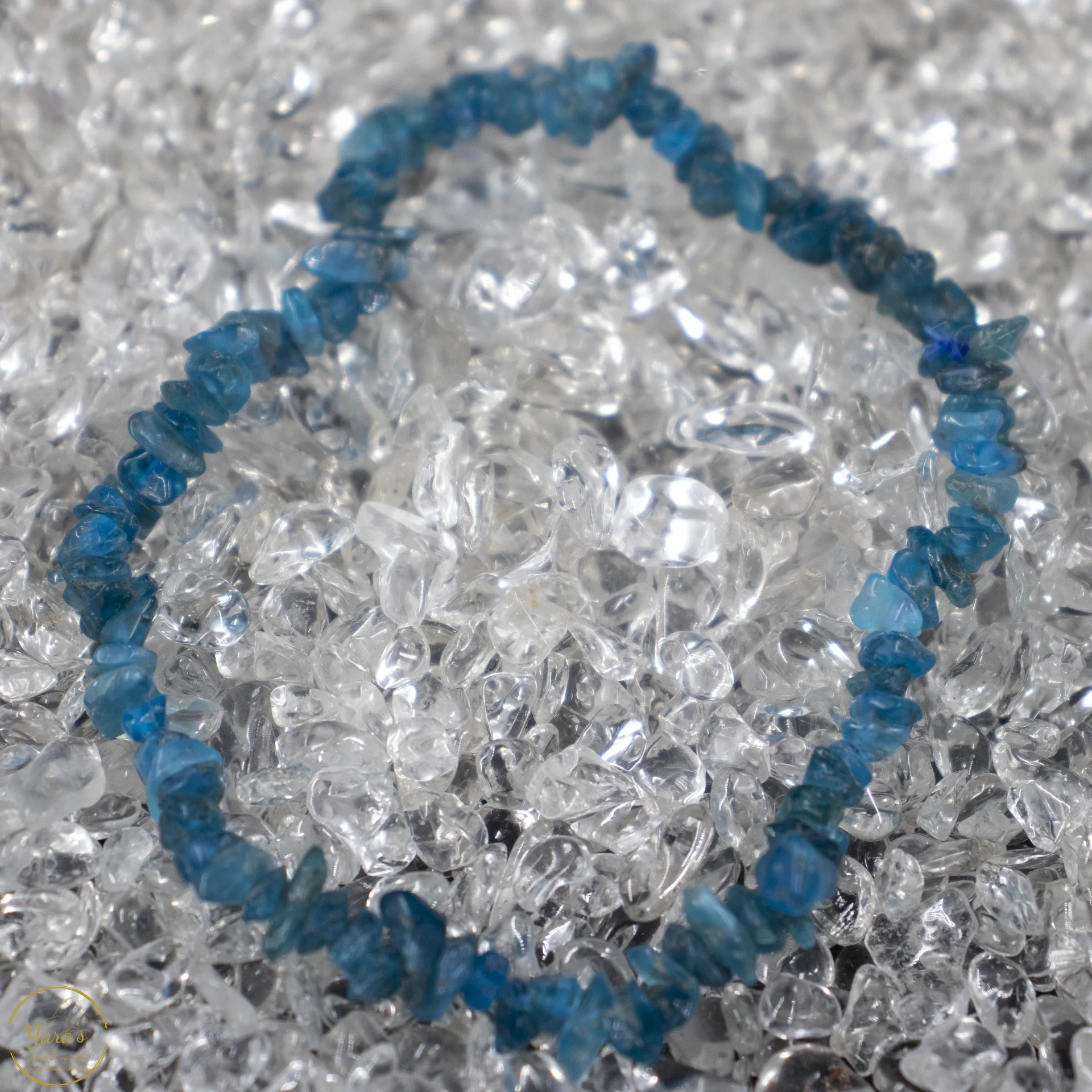 Blauwe Apatiet split armband - Afbeelding 3