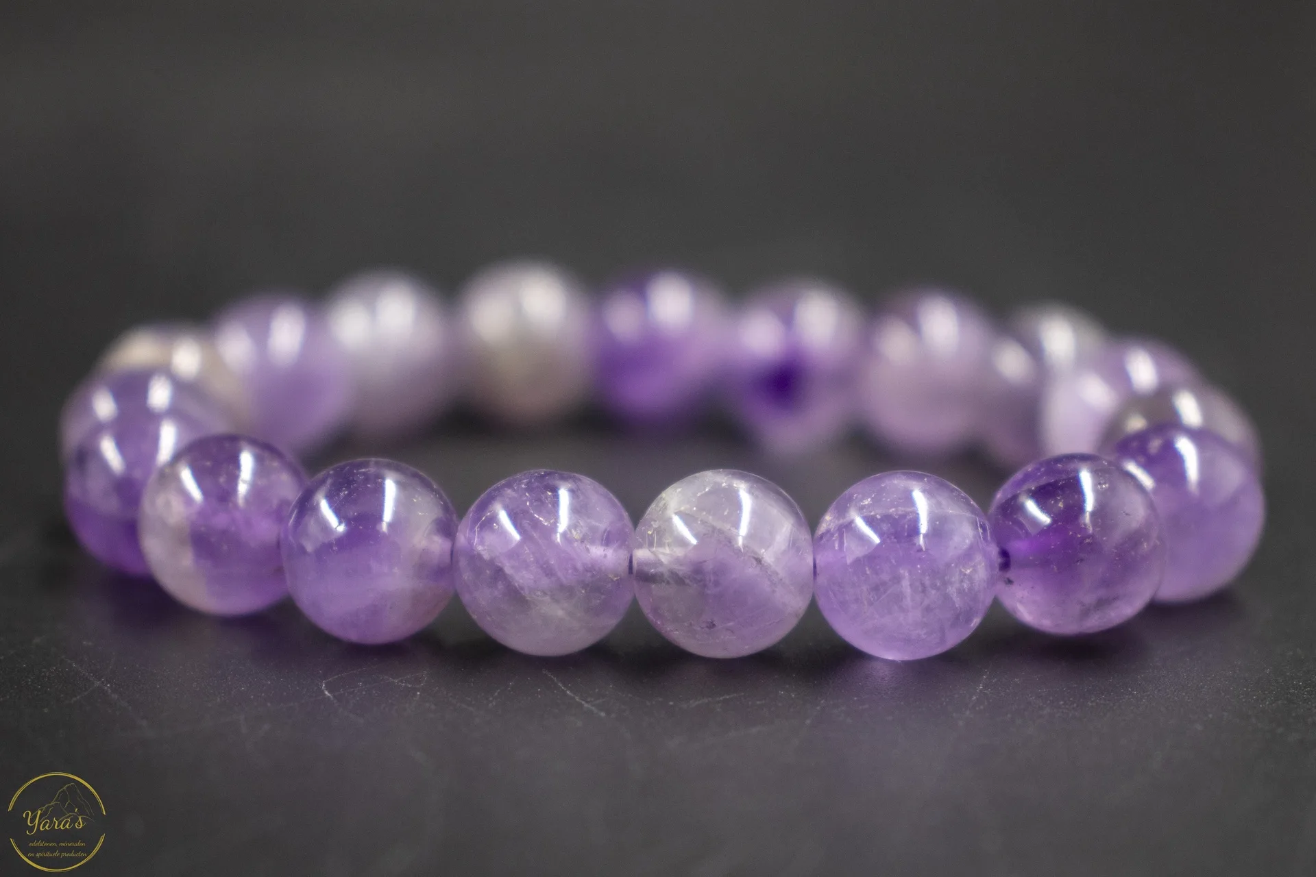 Amethist armband 10mm. - Image 3