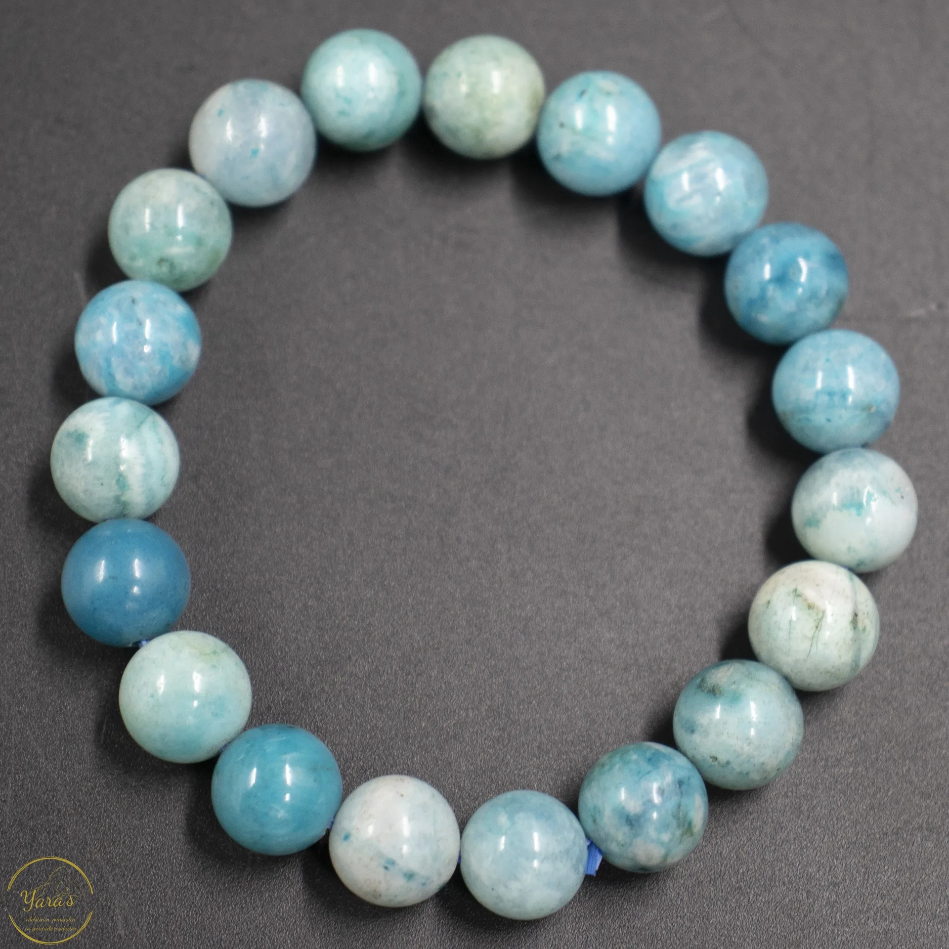 Blauwe Aragoniet armband 10mm - Image 3