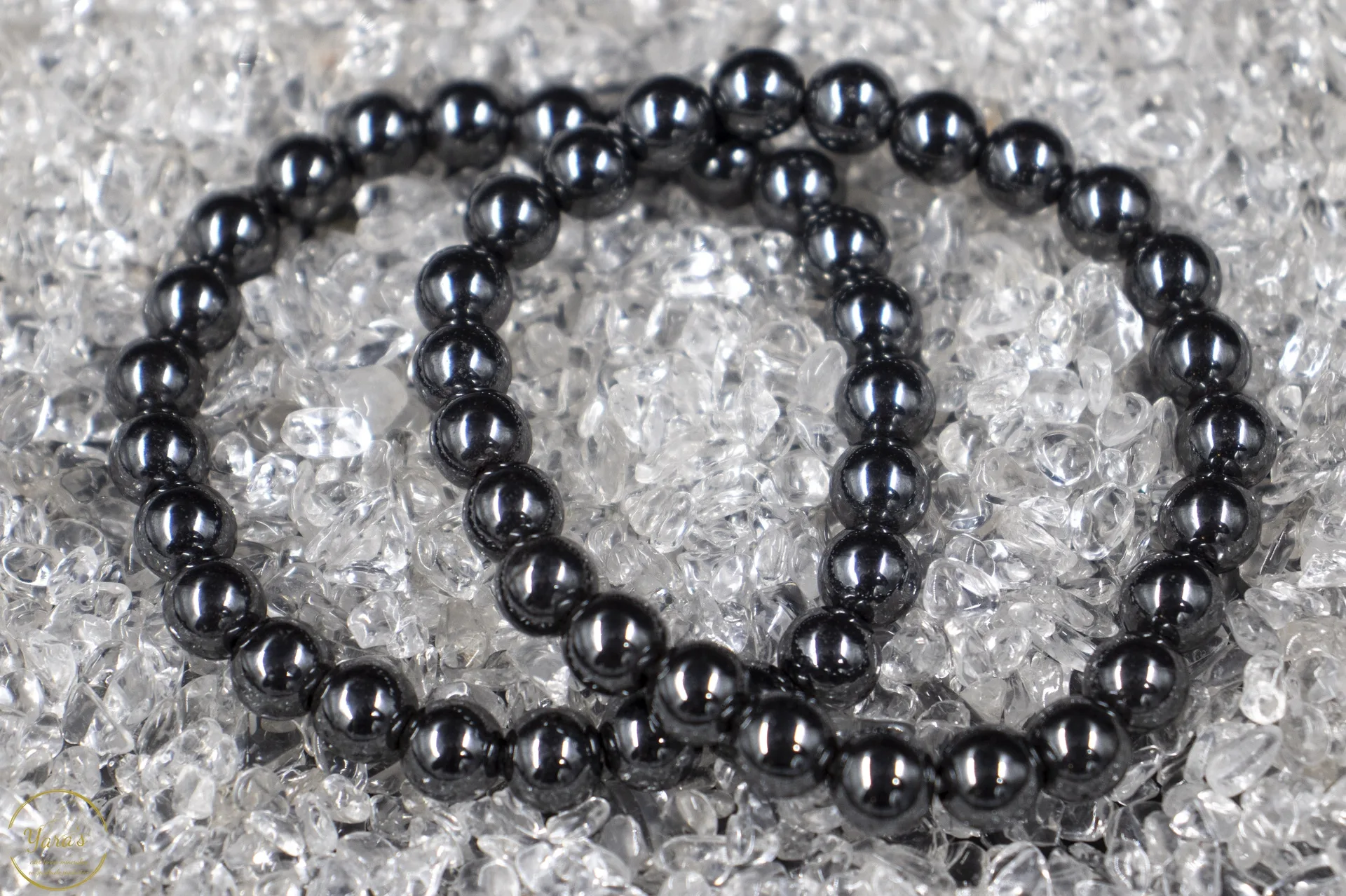 Hematiet armband 8mm. - Afbeelding 2