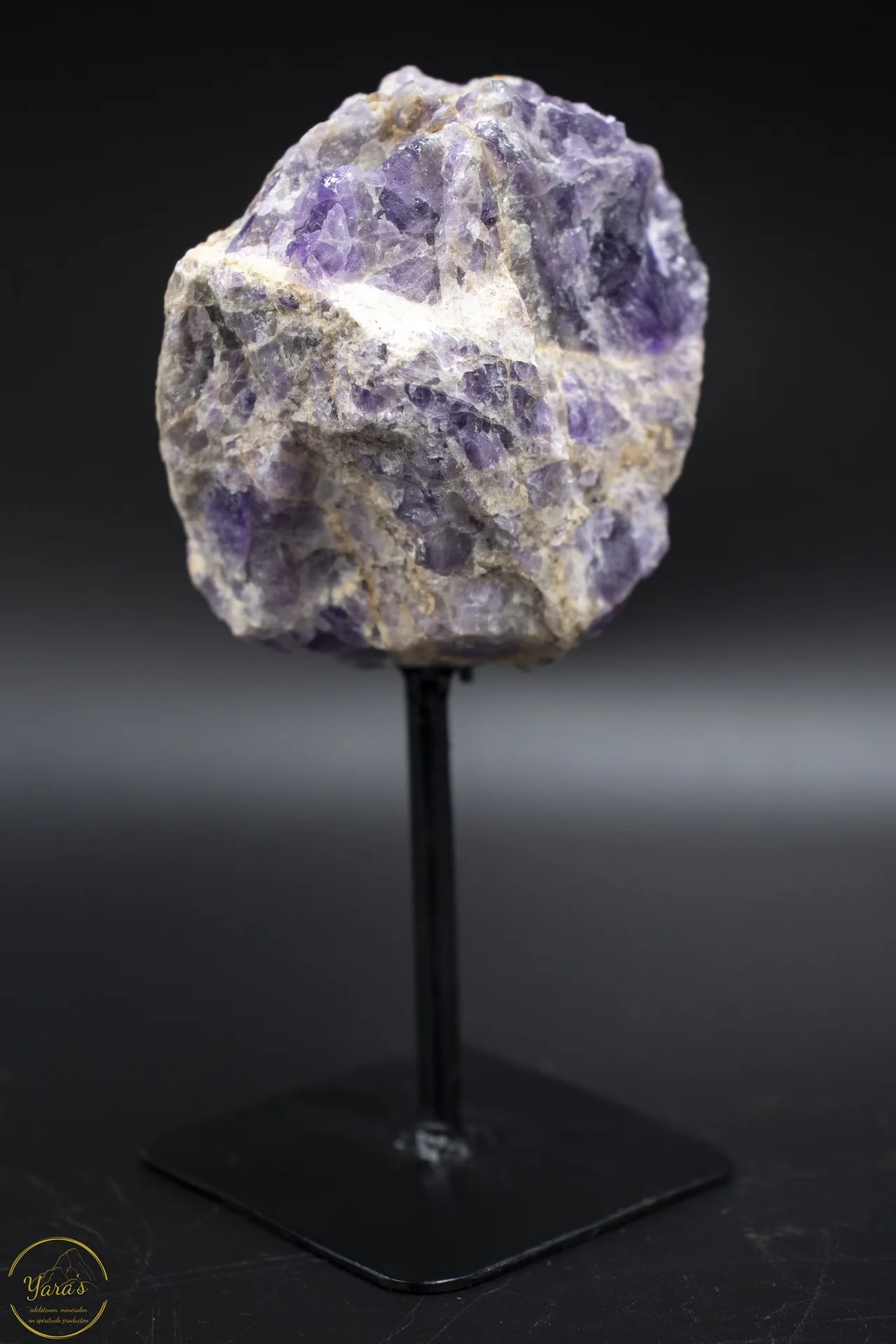 Chevron amethist ruw op standaard 274 gram - Afbeelding 2