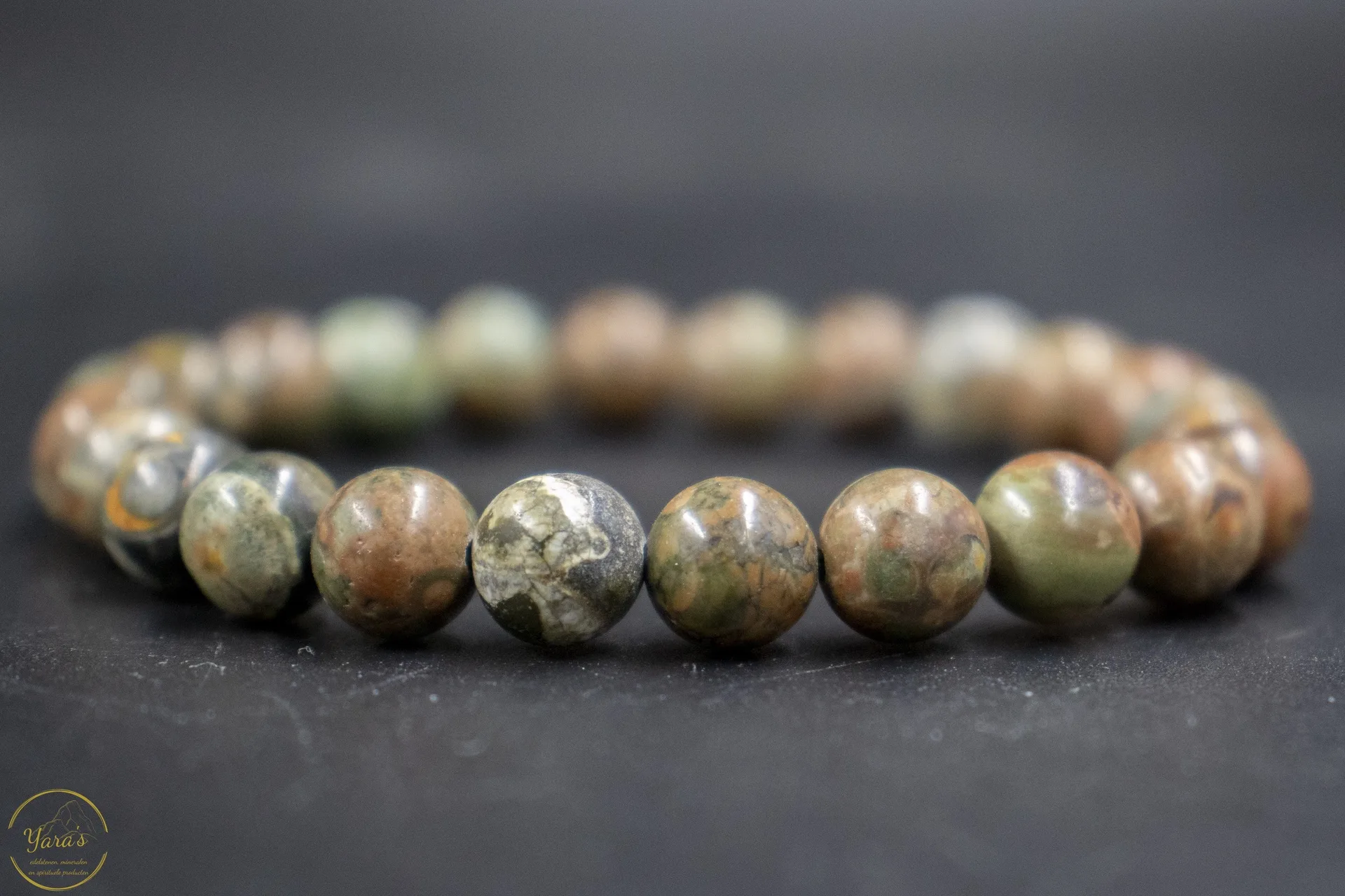 Oceaan jaspis armband 8mm