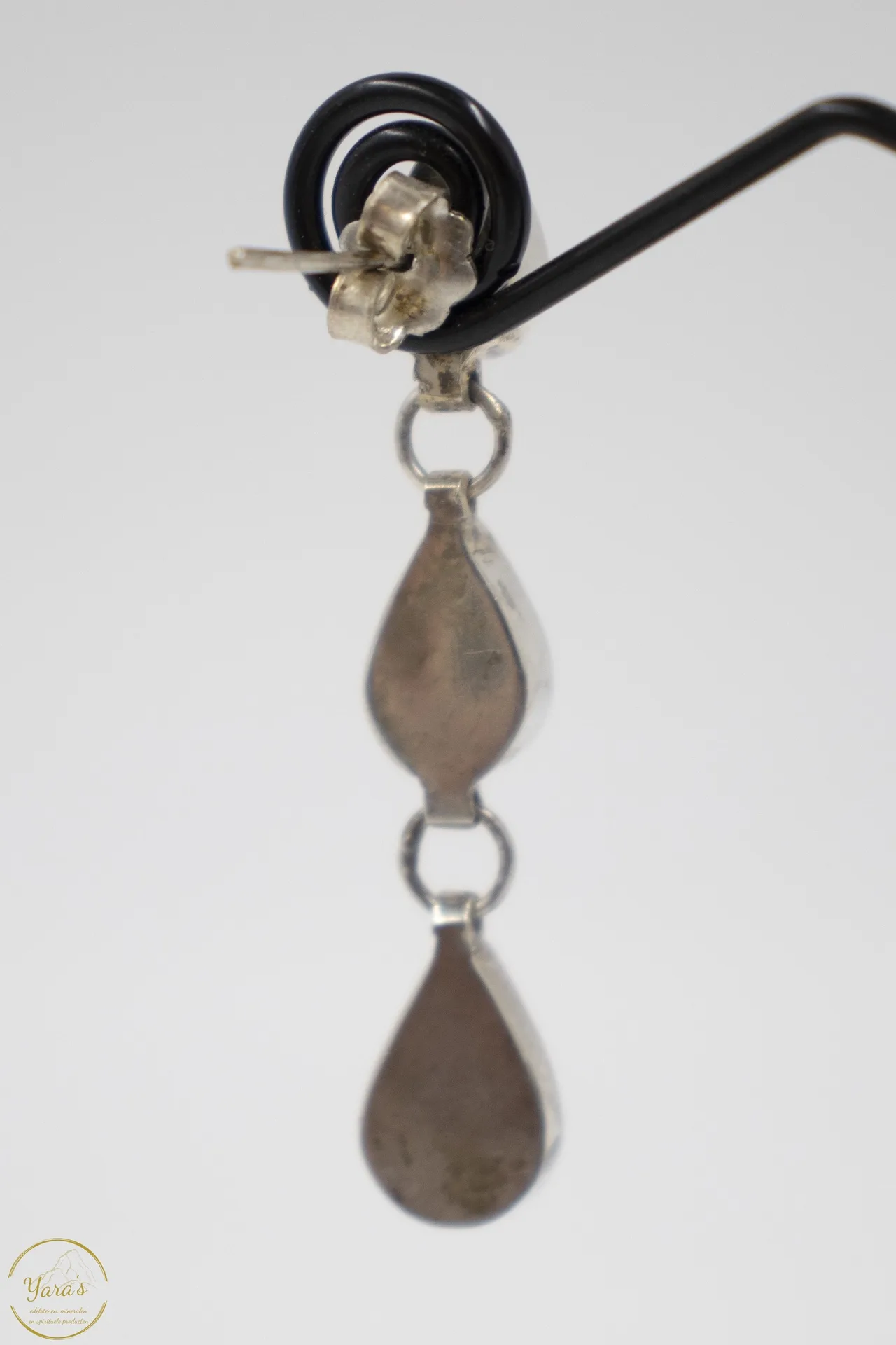 Lapis Lazuli oorbel druppels zilver (925) - Image 3