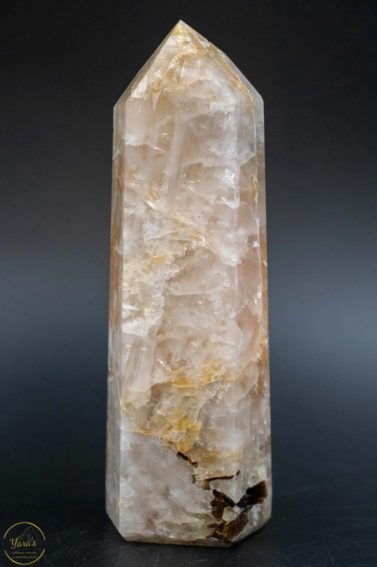 Rozenkwarts met Golden Healer punt 614 gram - Afbeelding 3