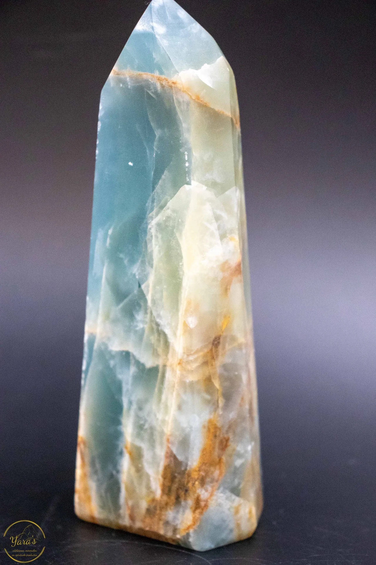 Groene Onyx punt 420 gram - Afbeelding 4