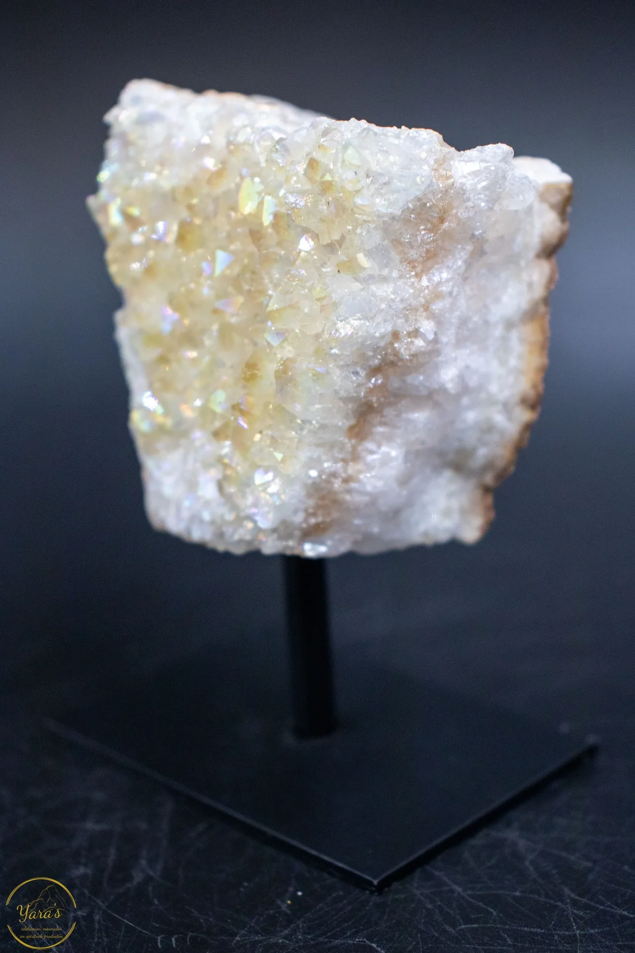 Angel Aura op Amethist op standaard 408 gram - Image 2