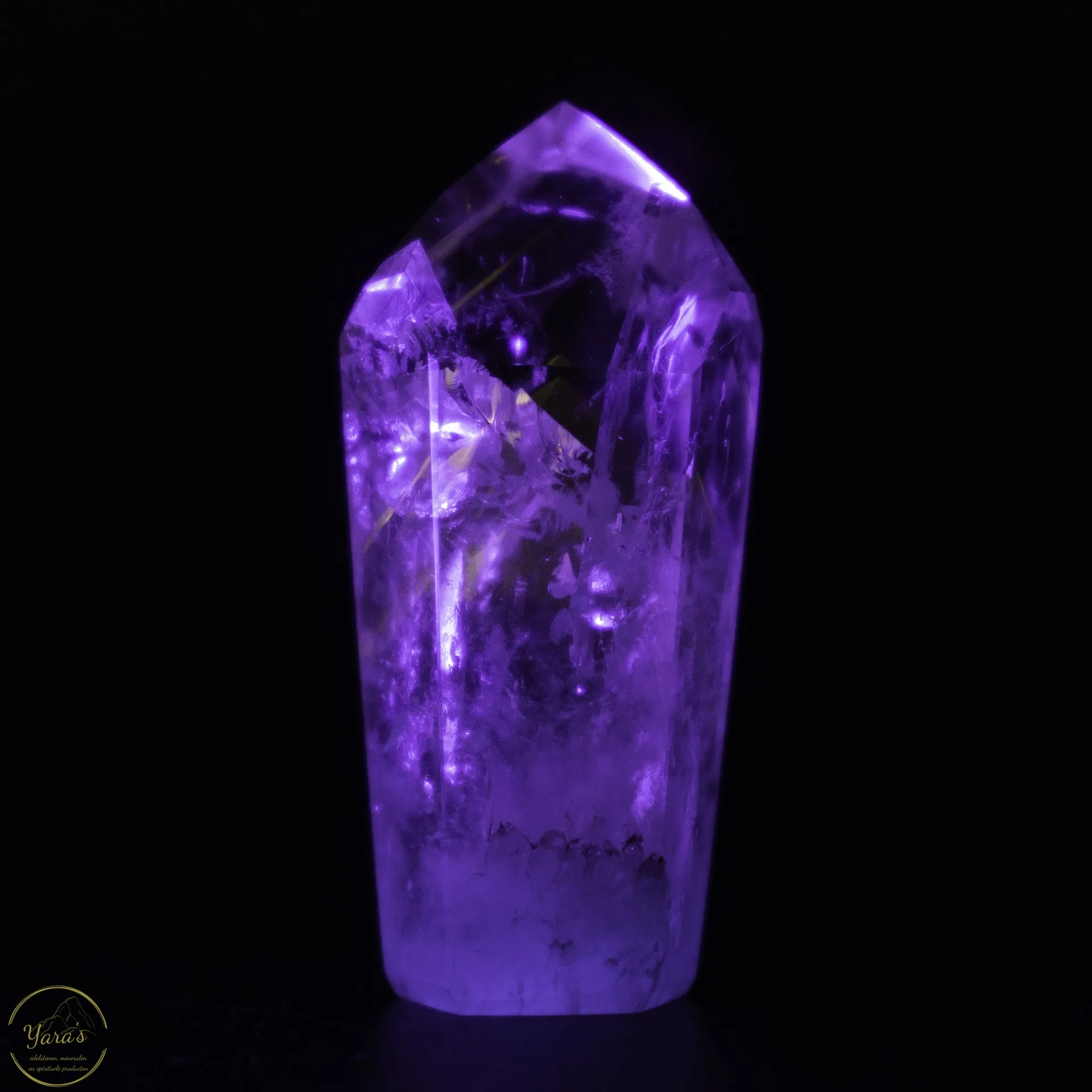 Amethist punt UV gevoelig 18 gram