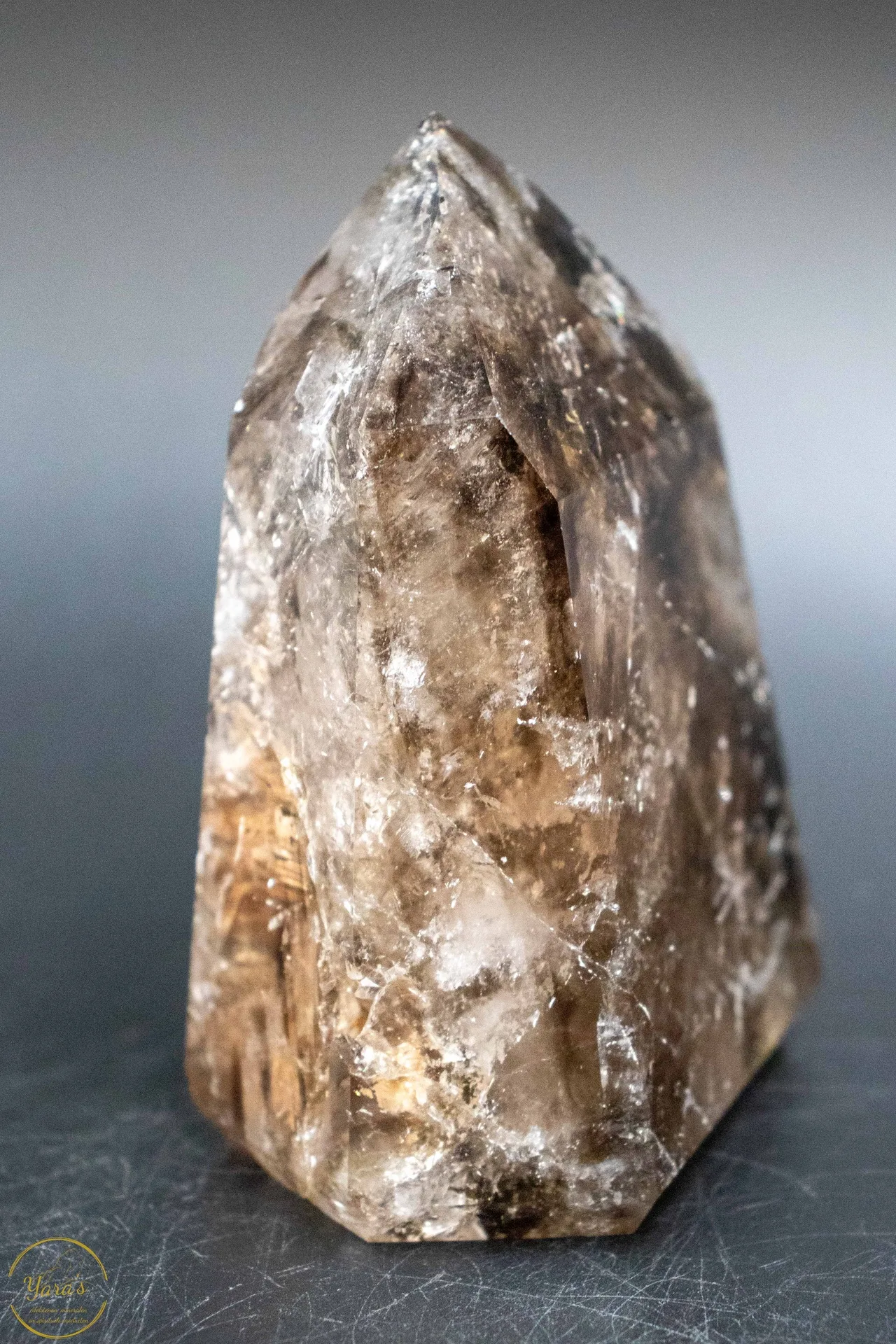 Elestiaal Kwarts/ krokodillen kwarts punt 510 gram - Image 3