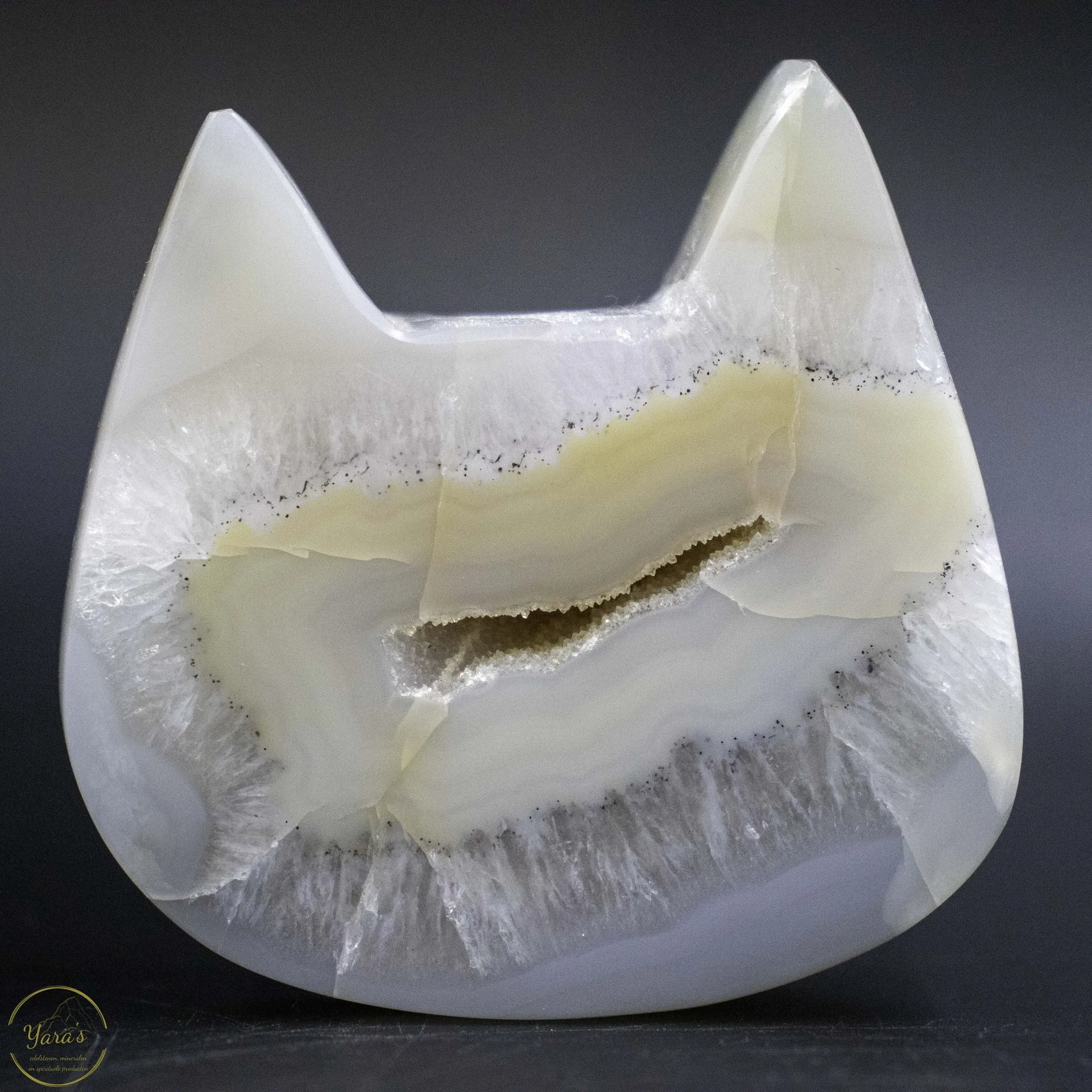 Agaat poezen hoofdje 228 gram - Image 2