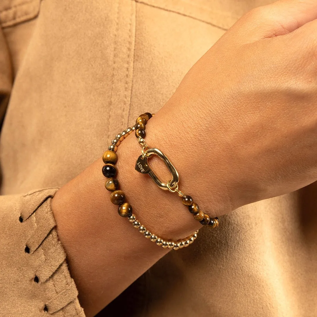Echte edelsteen armband - Tiger Eye - Afbeelding 2
