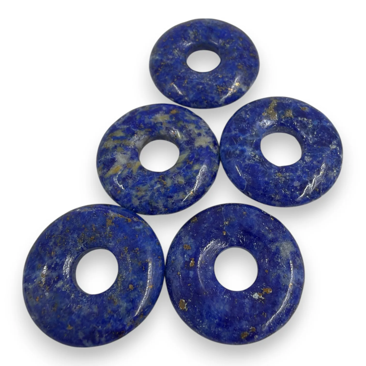 Lapis Lazuli donut 17-20mm, Afghanistan - Image 2