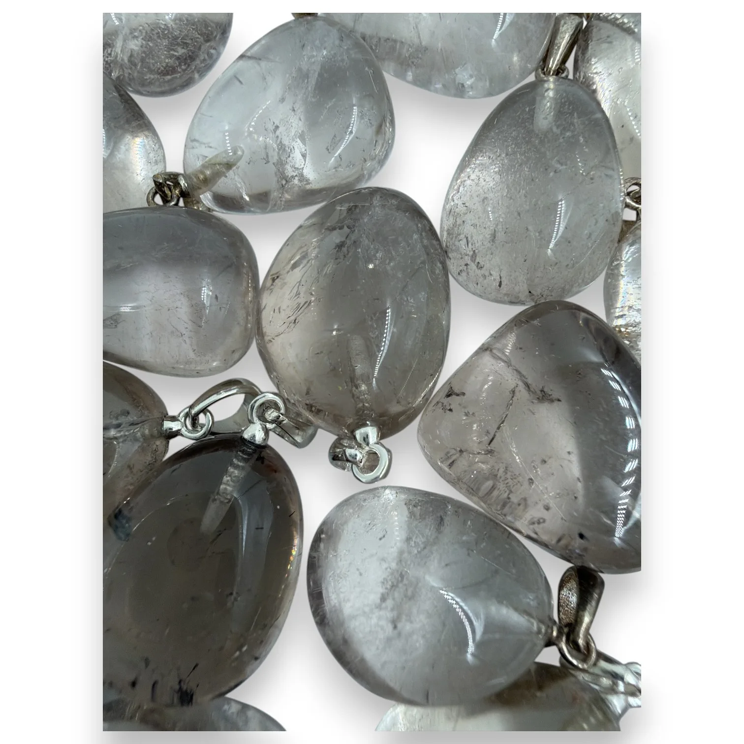 Rookkwarts hanger zilver - Afbeelding 3