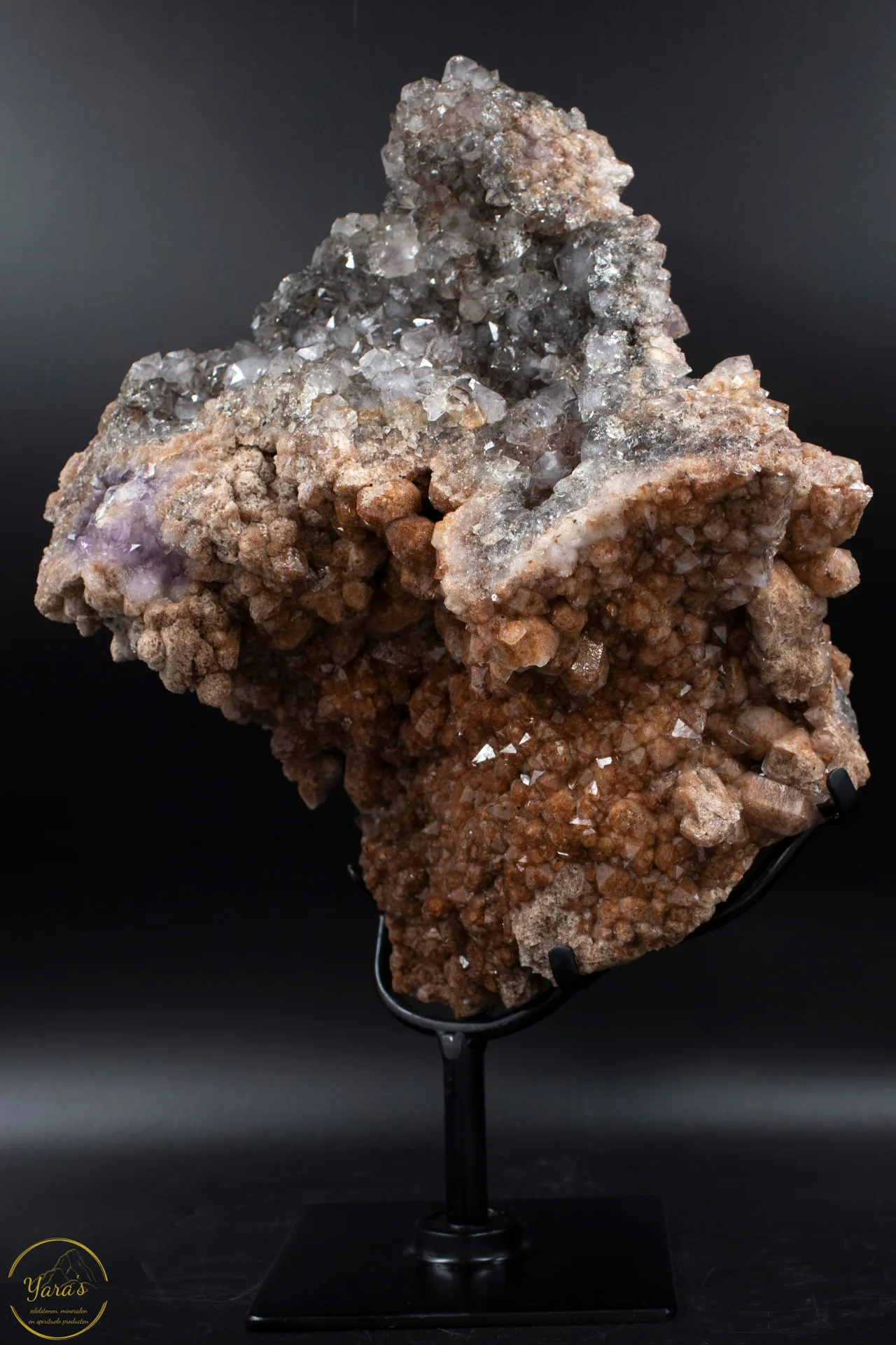 Amethist, toermalijn, rookkwarts museumstuk - 12.01kg - Afbeelding 2