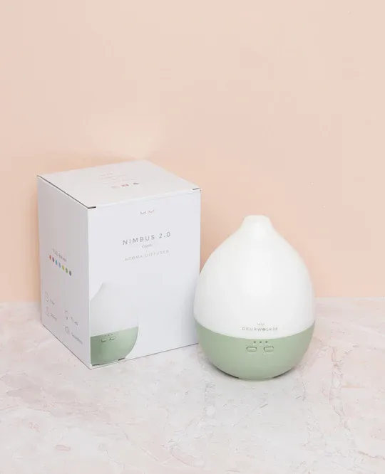 Nimbus 2.0 tevens nachtlampje - Geurwolkje® Diffuser - Groen - 200 ml - Image 8