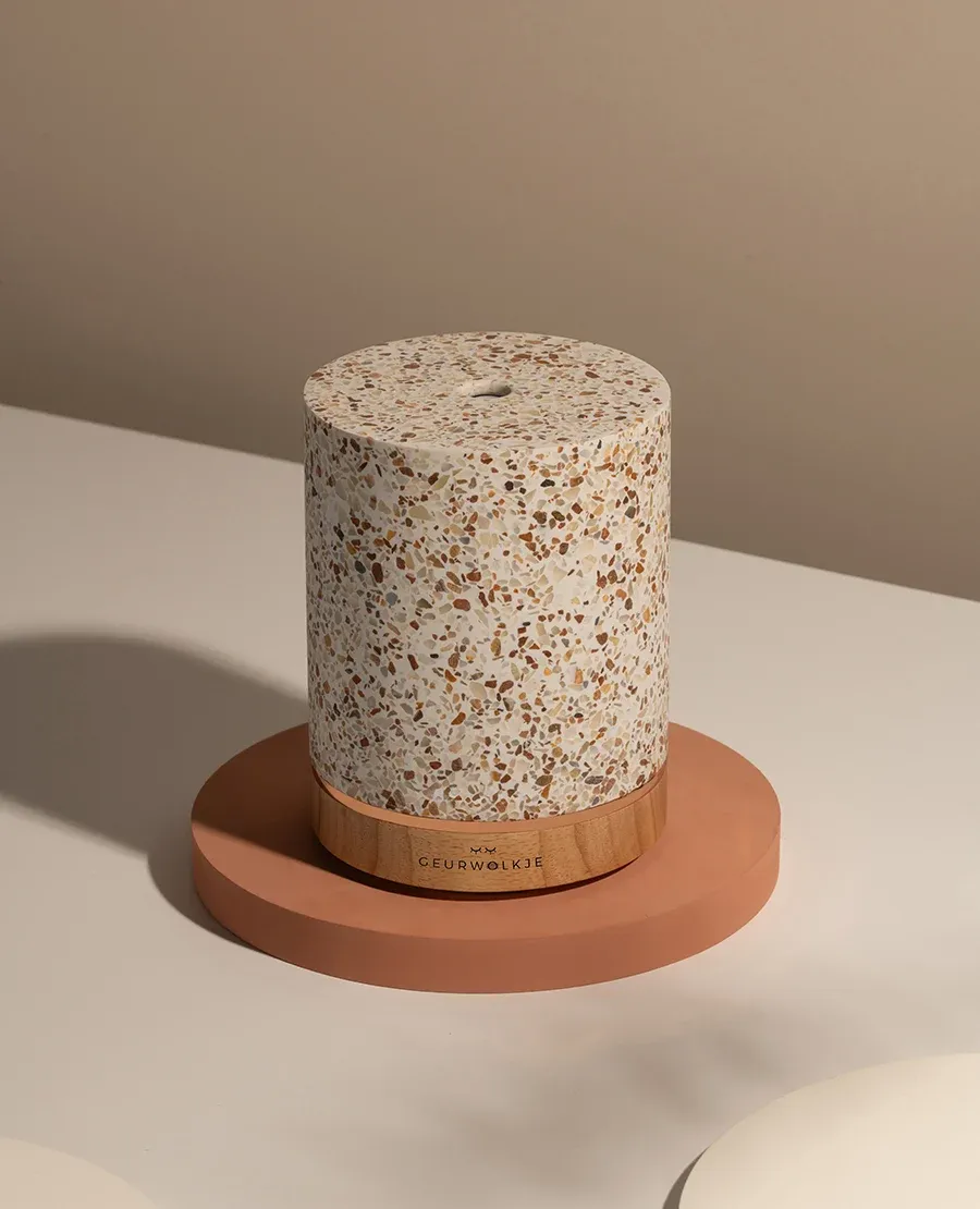 Diffuser Living Green- Geurwolkje® Aroma Diffuser - Terrazzo Ovaal - 200 ml - Image 3