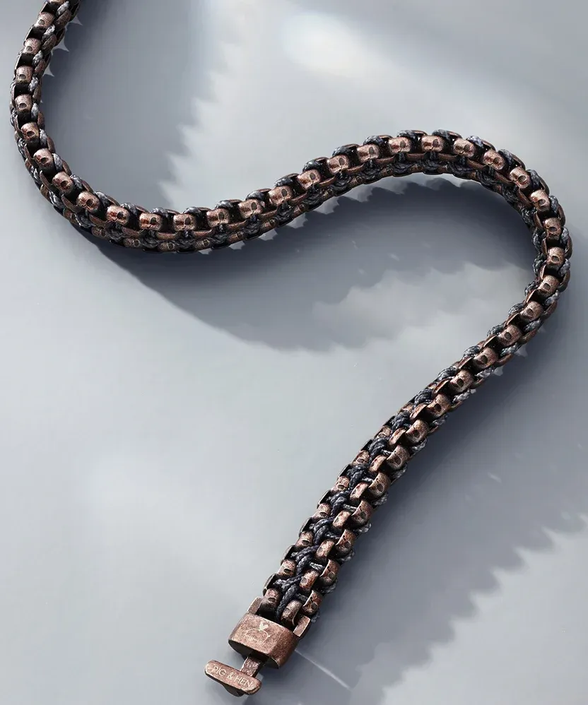 Pig & Hen - Armband - Catena Venetian 7mm Slate Gray | Bronze - Afbeelding 3