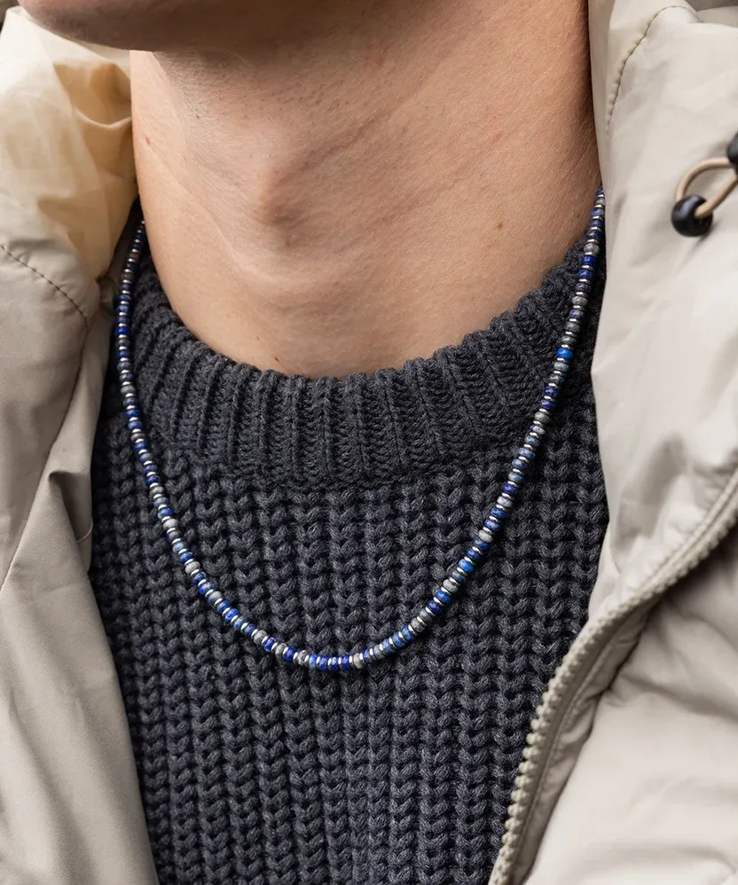 Pig & Hen - Brontide Necklace Lapis Lazuli - 55cm - Image 2