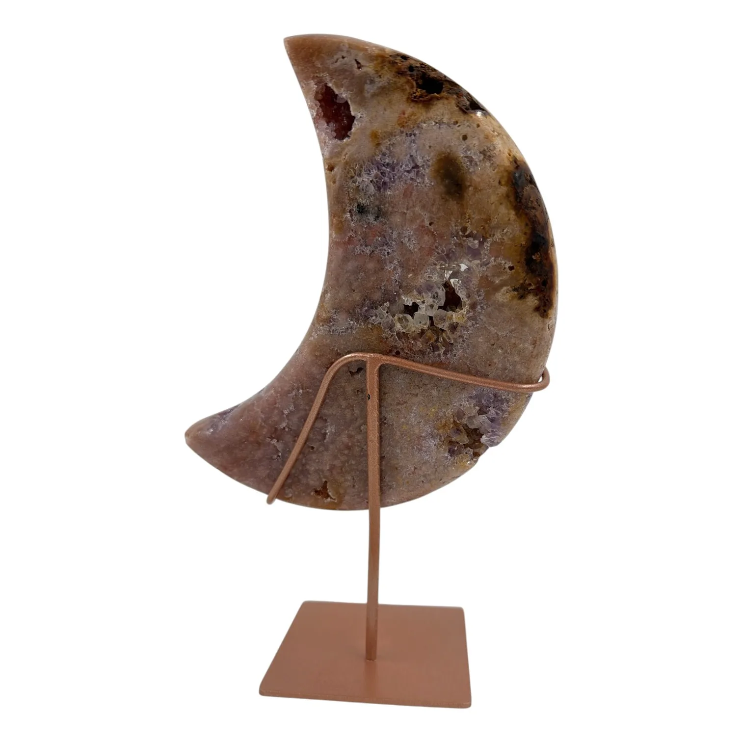 Roze amethist maan op standaard -950 gram - Image 2