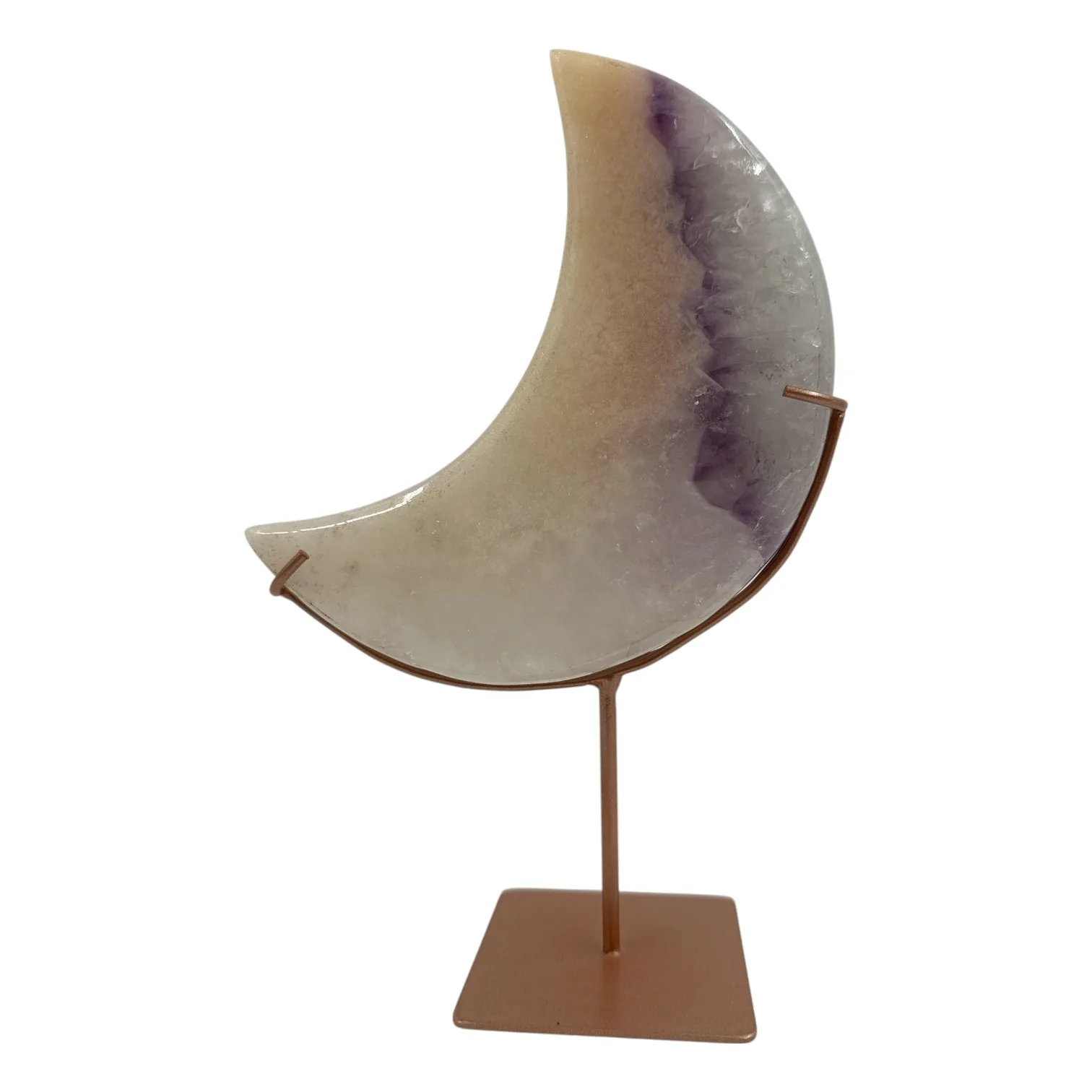 Roze amethist maan op standaard -898 gram - Image 2
