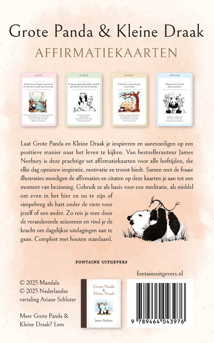 Grote Panda & Kleine Draak Affirmatiekaarten - James Norbury - Afbeelding 2