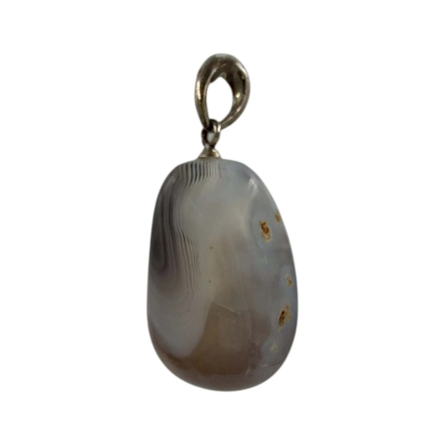 Agate Pendant, Silver
