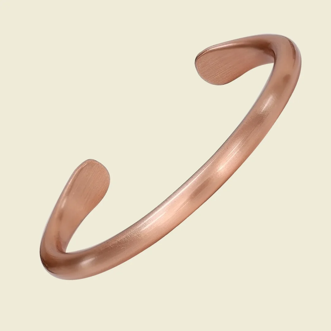 Copper Clasp Bracelet, Matte Brushed Finish
